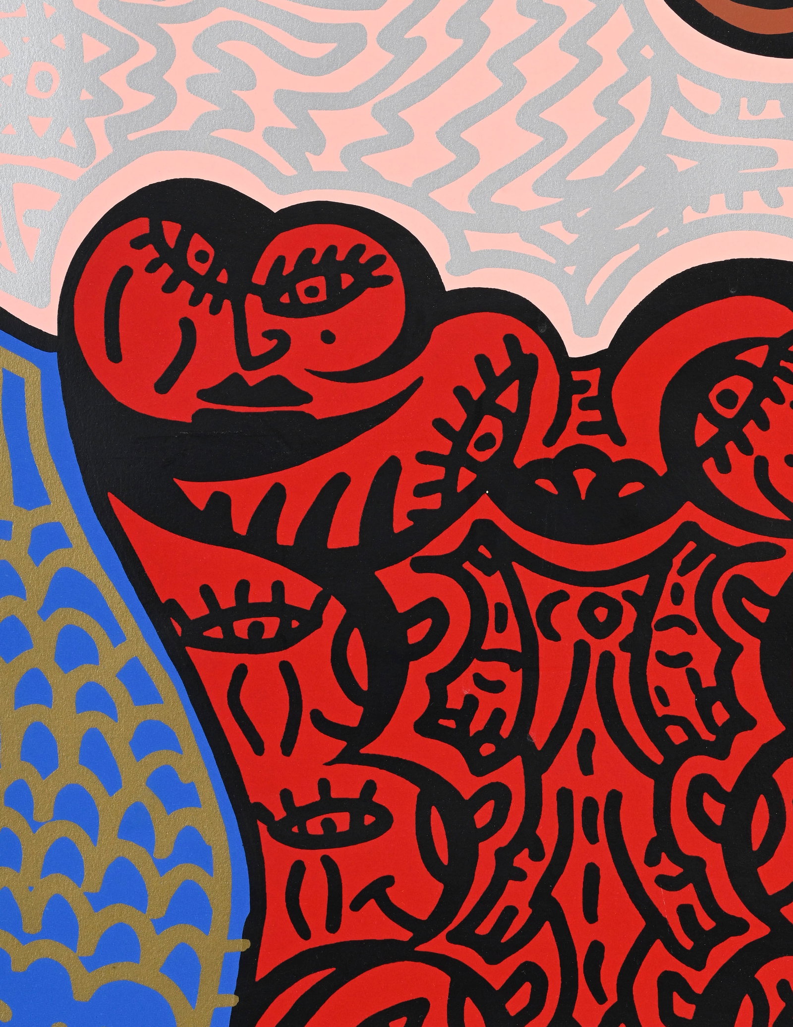 Robert Combas (1957), d'après, "Guêpière", 2008, lithographie en couleurs, signé - 3
