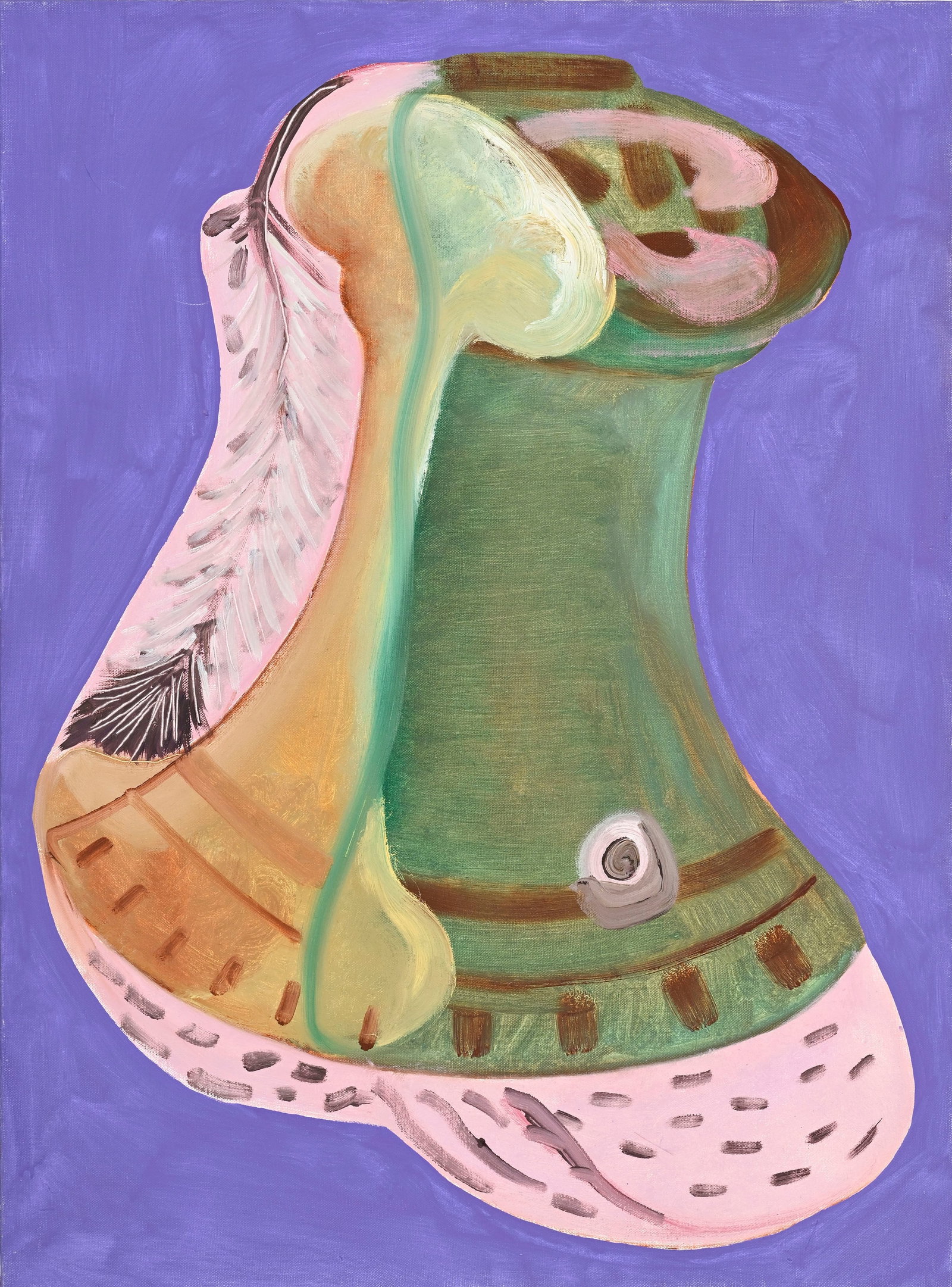 Vincent Corpet (1958), "Sans titre (2714 H et P 21 VIII 2X11", 1996, diptyque, paire d'huiles sur to - 2