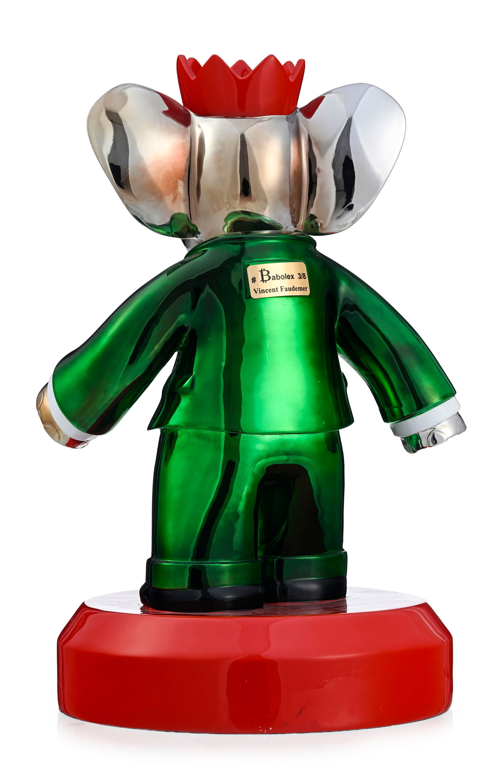 Vincent Faudemer (1986), "Babolex", sculpture en résine chromée, numérotée 3/8,  - 3