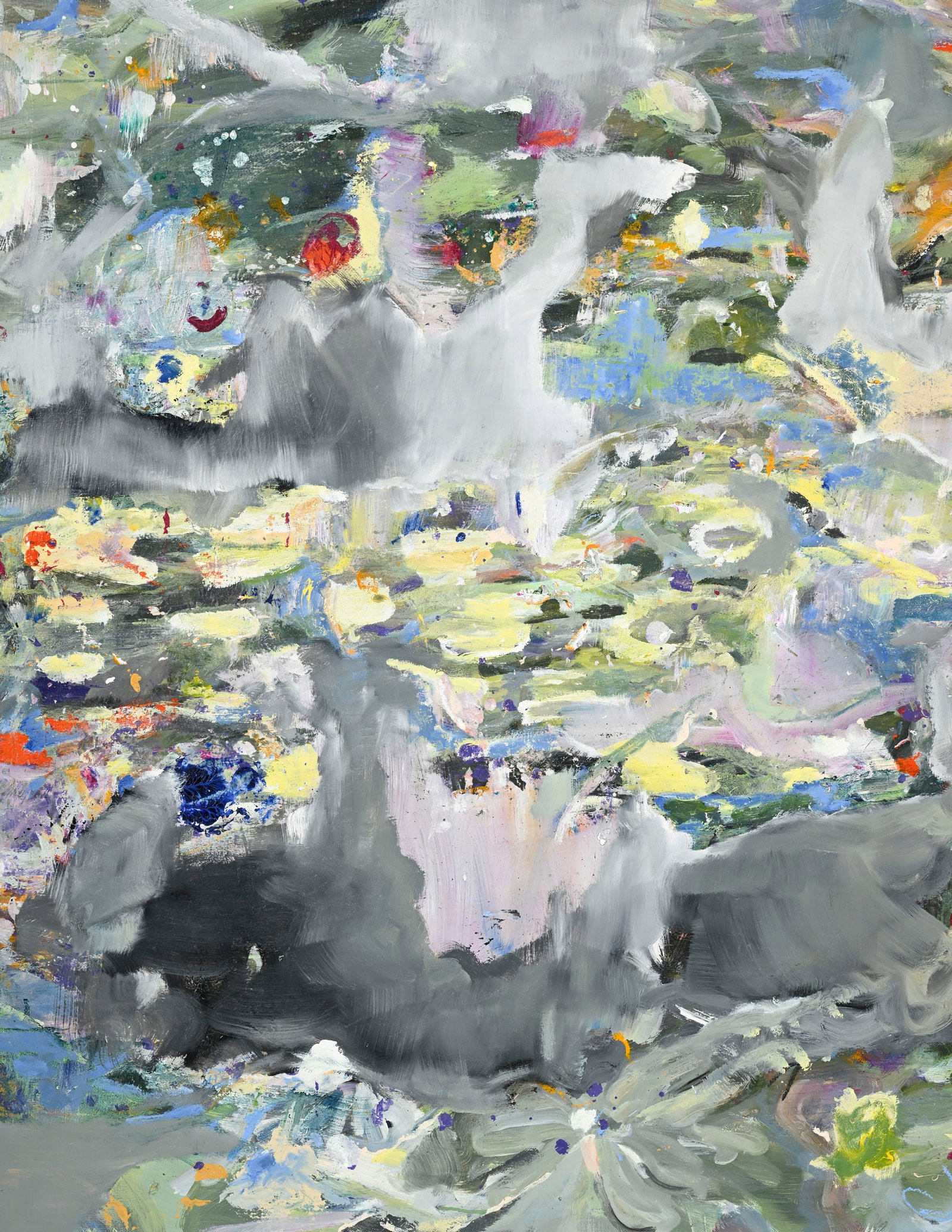 Valerie Favre (1959), "De la fragilité des fleurs no. 8", 2013, huile sur toile, signée, d - 2