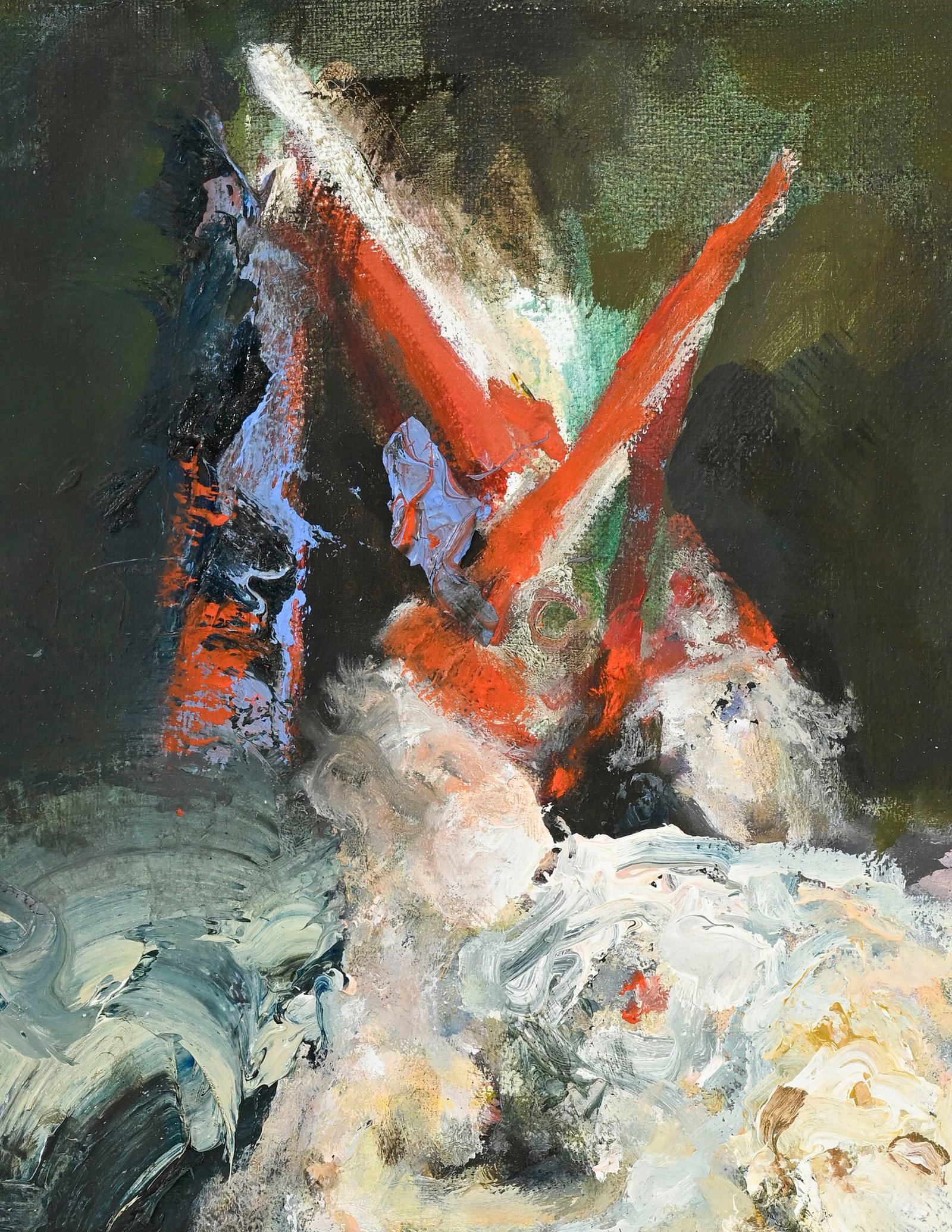 Valerie Favre (1959), "Ghost (nach Goya)", 2014, huile sur toile, signée, datée et titr - 2