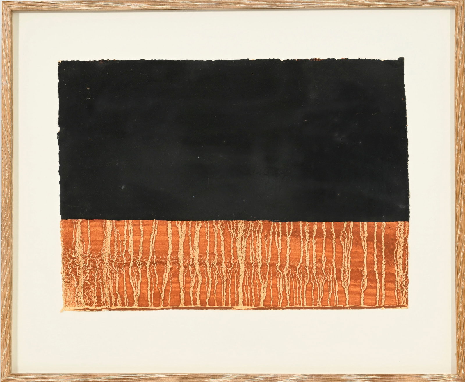 Antony Gormley (1950), "Night", 1989, technique mixte (terre et colle de peau de lapin sur papier) s - 2