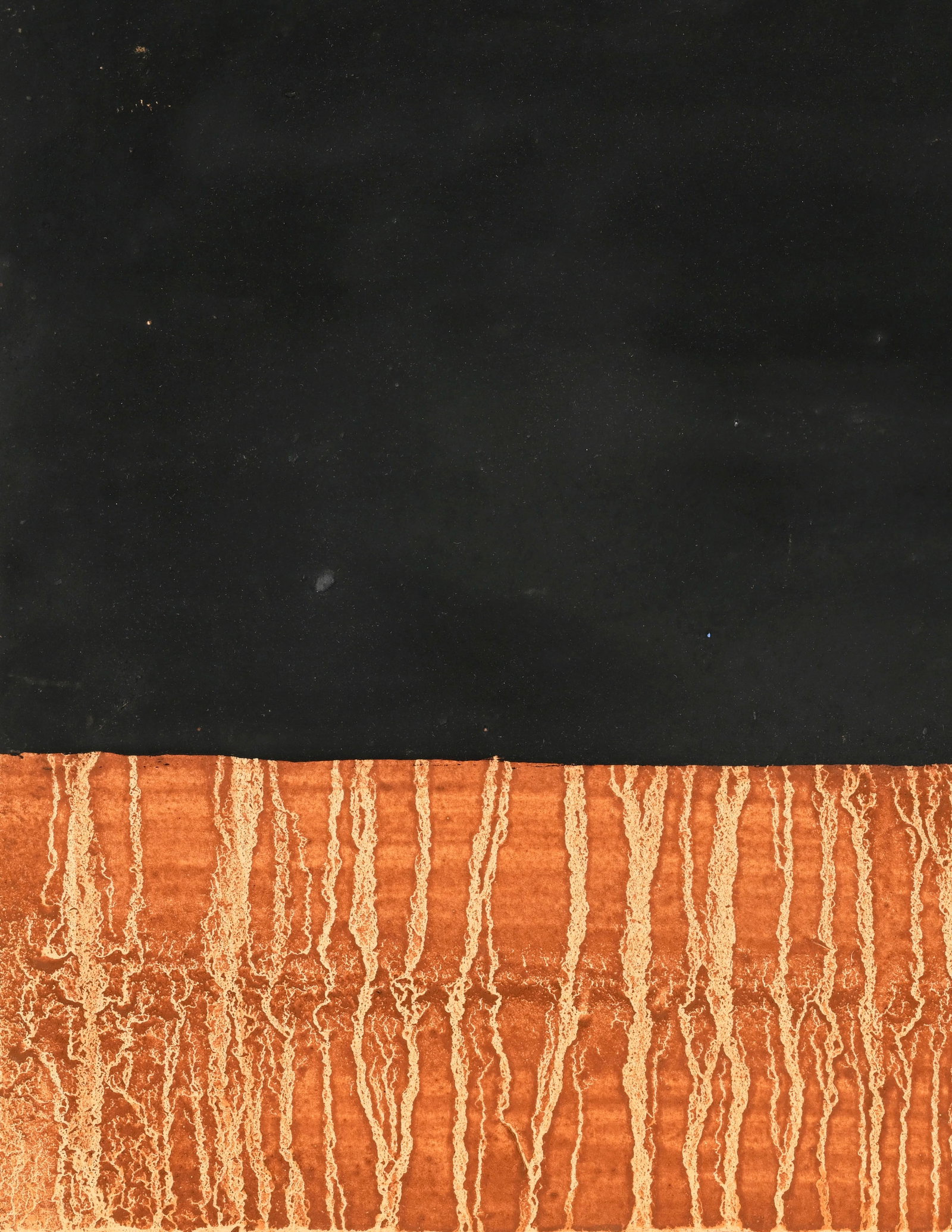 Antony Gormley (1950), "Night", 1989, technique mixte (terre et colle de peau de lapin sur papier) s - 3