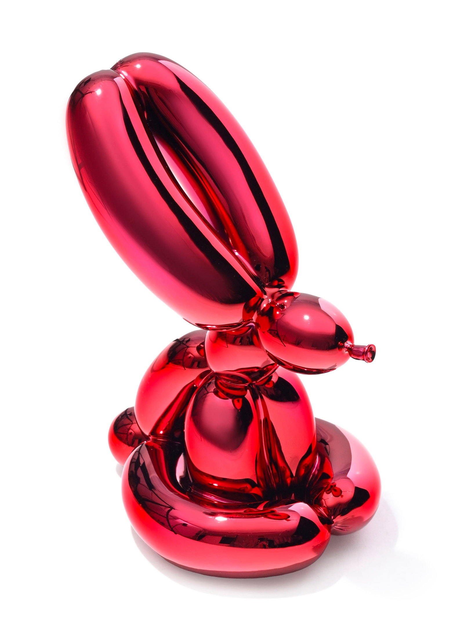 Jeff Koons (1955), "Balloon Rabbit" (Red), 2017, sculpture en porcelaine lustrée rouge, marqu&# (1 of 8)