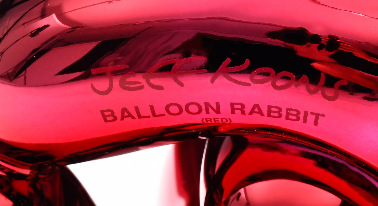 Jeff Koons (1955), "Balloon Rabbit" (Red), 2017, sculpture en porcelaine lustrée rouge, marqu&# - 6