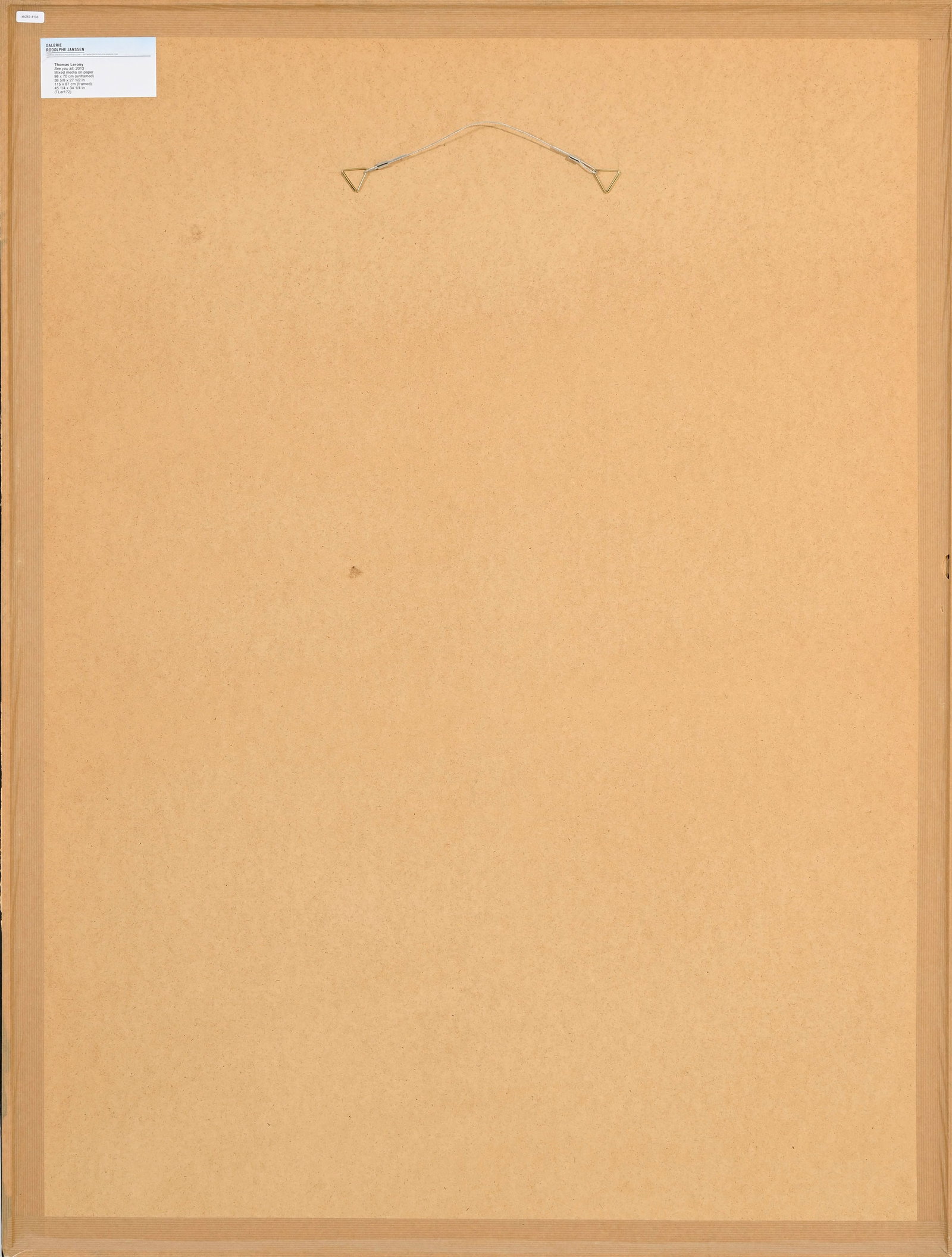Thomas Lerooy (1981), "See you all", 2013, technique mixte sur papier, signée, datée et ti - 6