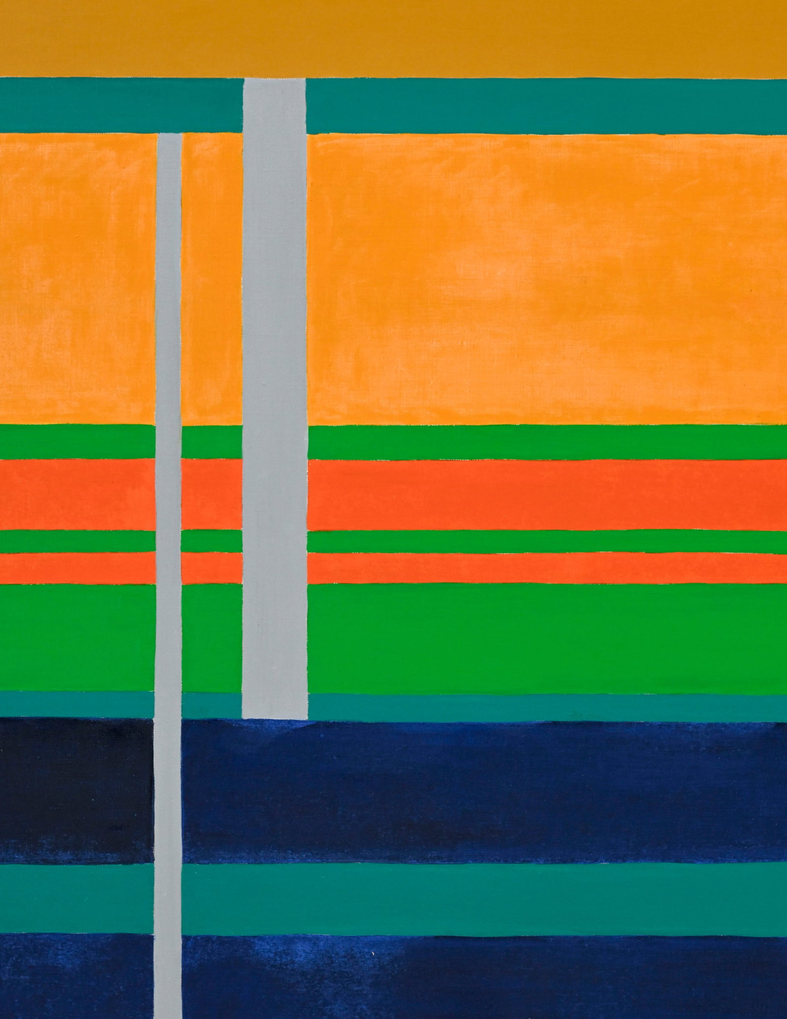 Pierre Mantra (1935), Composition, huile sur toile, 131x97 cm - 3