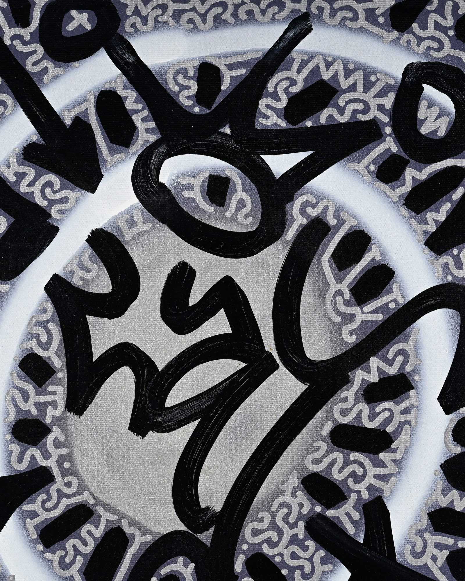 Angel Ortiz (1966), "Wowsie Woo Woo", 2007, peinture aérosol et feutre sur toile, signée a - 3