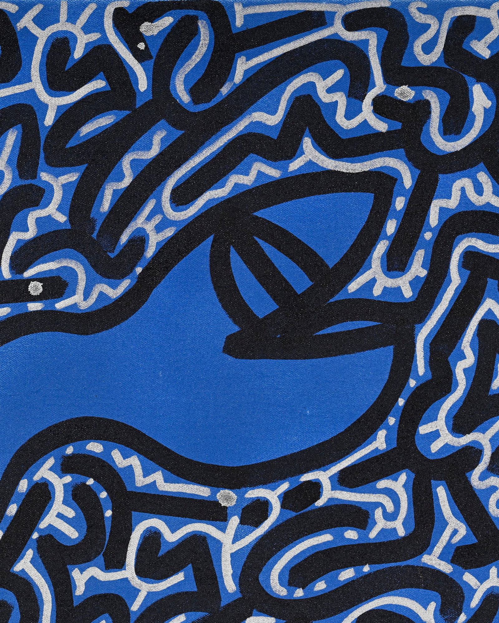 Angel Ortiz (1966), Sans titre, technique mixte sur toile, signée au verso, 45,5x76 cm - 3