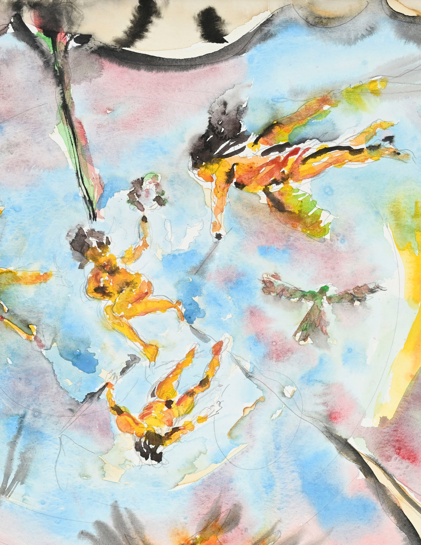 Stéphane Pencréac'h (1970), "Fantaisie baroque : tout le monde près d'elle", 2009, aq - 3