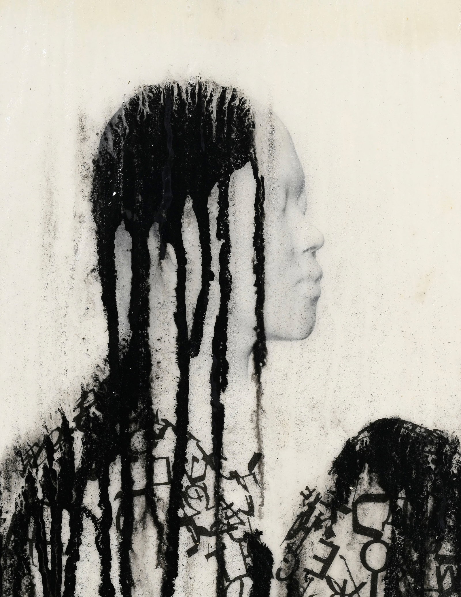 Jaume Plensa (1955), "Ombre voilée V", 2011, technique mixte sur papier, signée et dat - 3