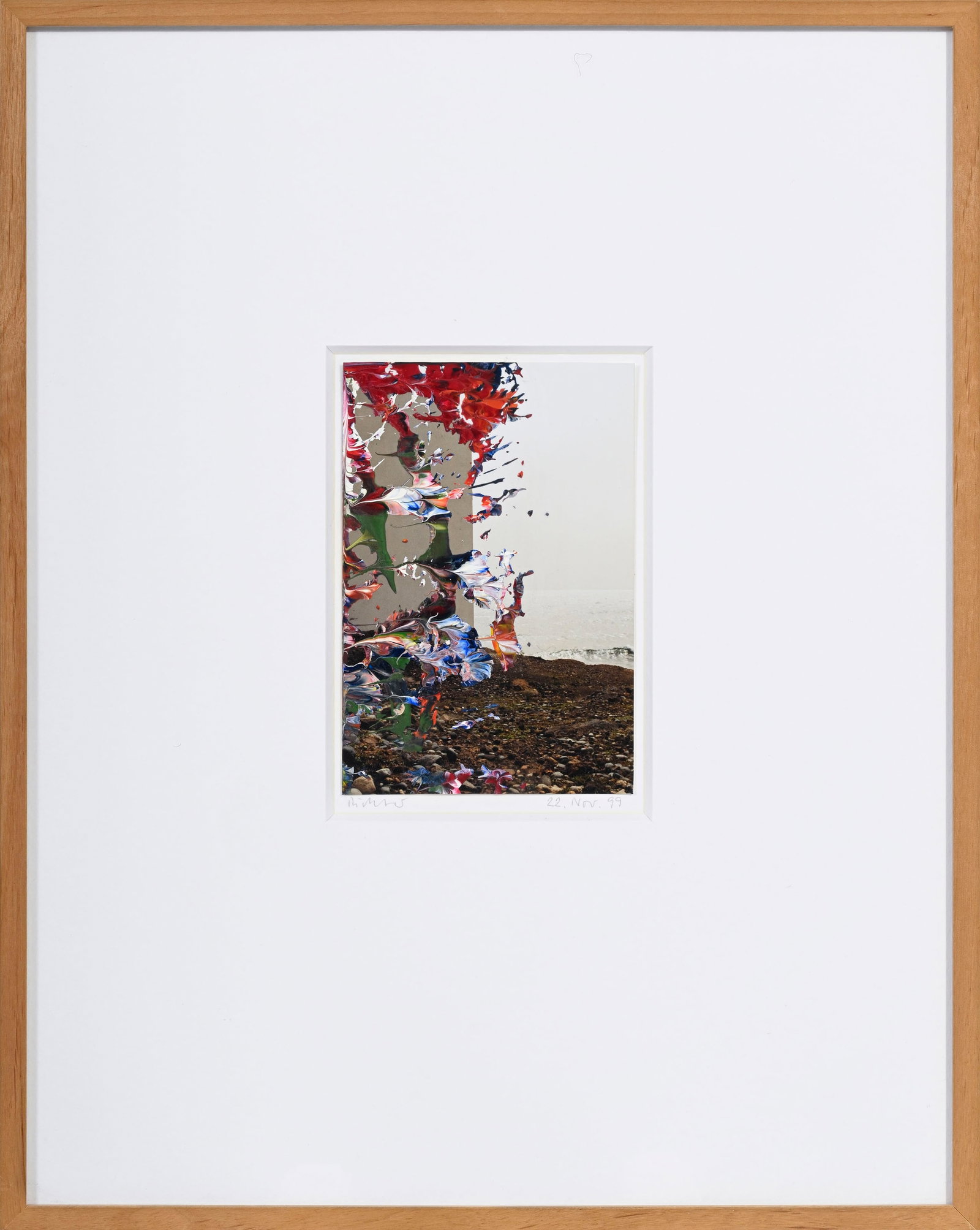 Gerhard Richter (1932), "Seaside house", 22 novembre 1999, huile sur photographie, signée et da - 2