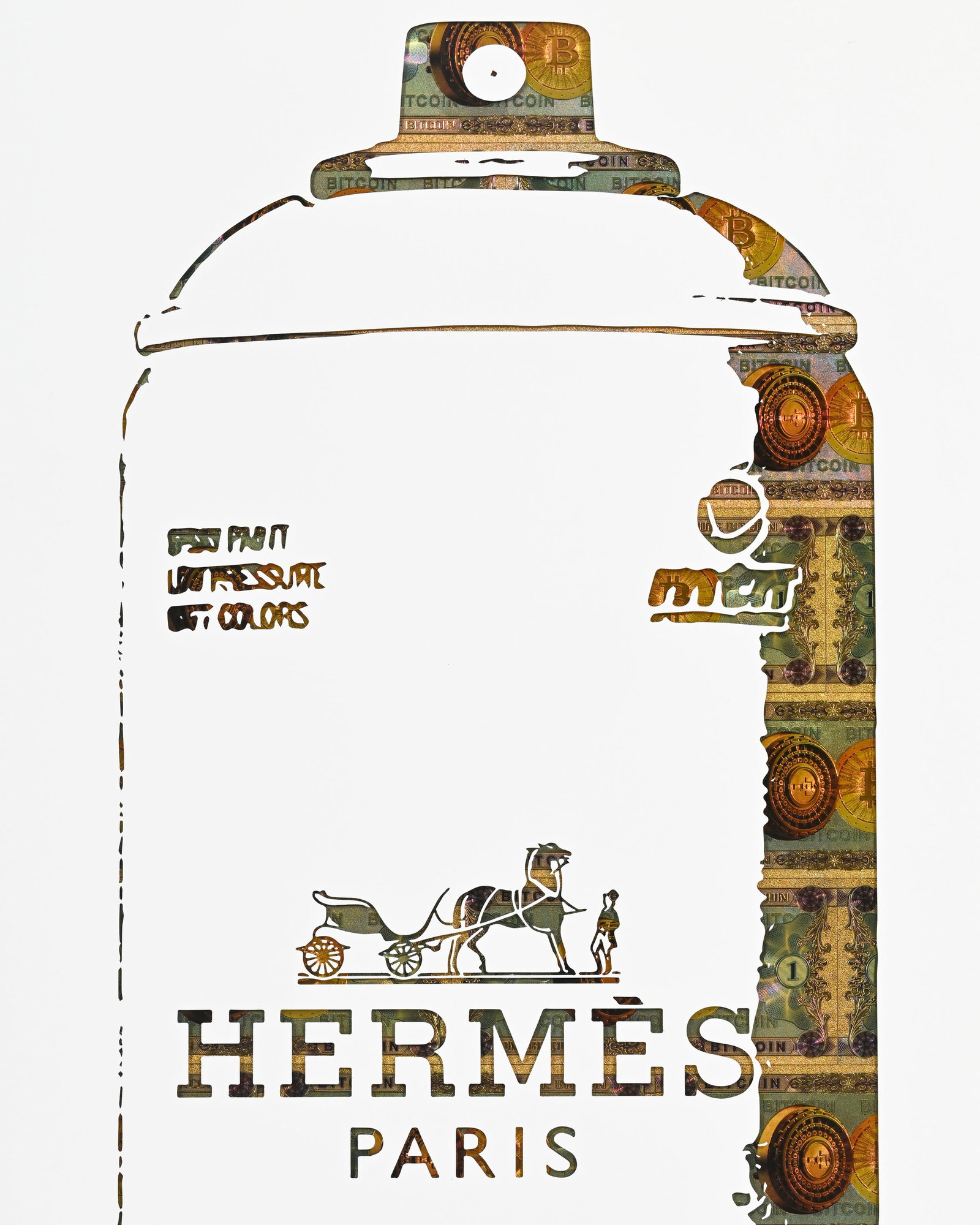 Zacharie Vidal (1981), "MTN Hermes", 2021, technique mixte sur aluminium, signée, contresign - 2