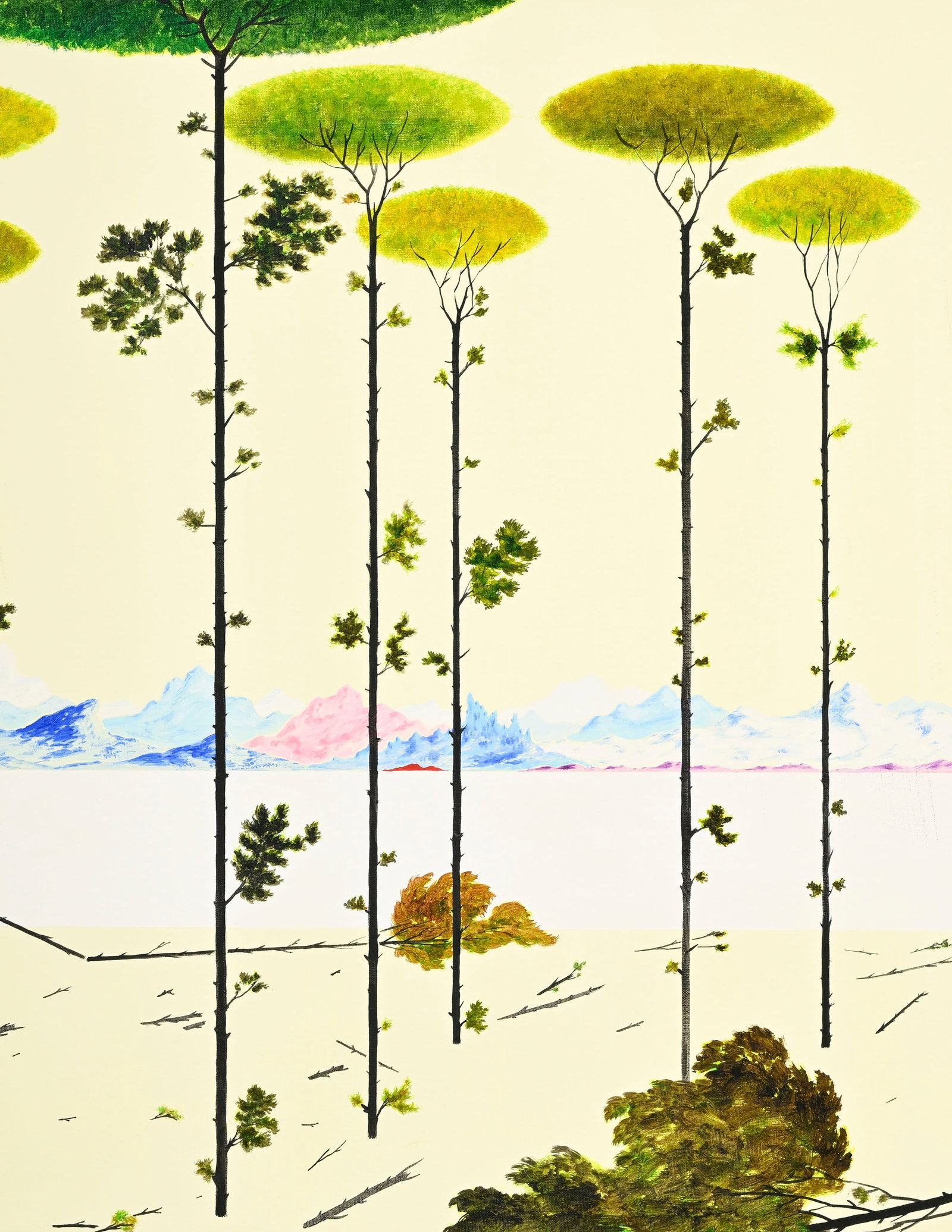 Eric Eriston Winarto (1980), "Black Forest", 2022, acrylique sur toile, signée, datée et t - 2