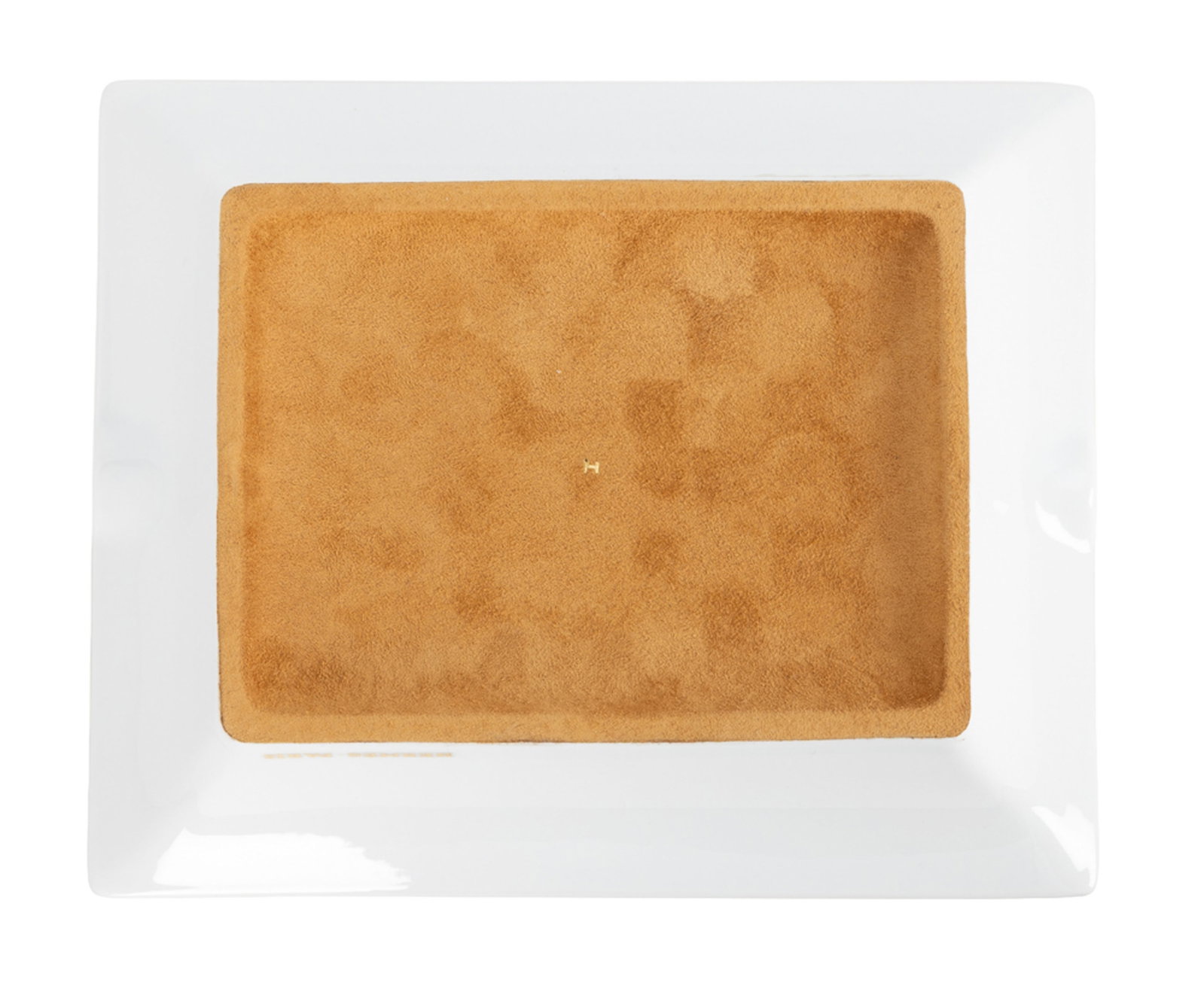 Hermès. Vide-poche cendrier en porcelaine, Paris, à décor de cheval, 19,6x16 cm - 3