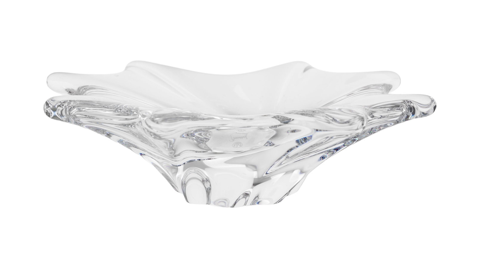 Baccarat. Vide-poche en cristal, modèle Cadix, long. 16,5 cm. Dans sa boîte d'origine: Baccarat. Vide-poche en cristal, modèle Cadix, long. 16,5 cm. Dans sa boîte d'origine
