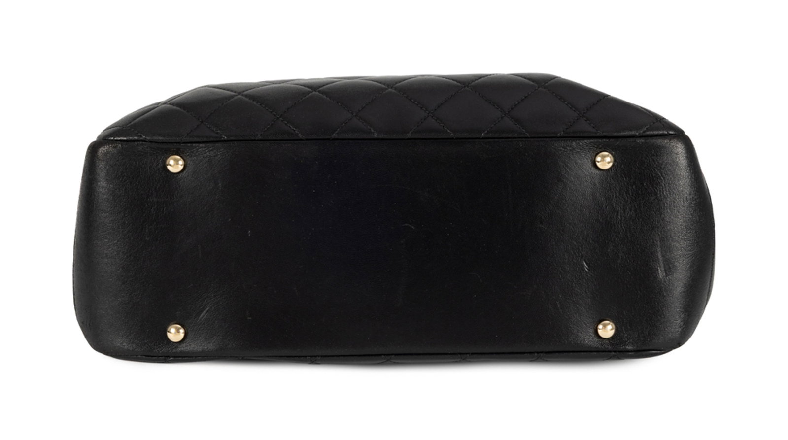 Chanel, sac Tote Carry Chic en agneau noir matelassé, année 2017, garnitures en métal - 3