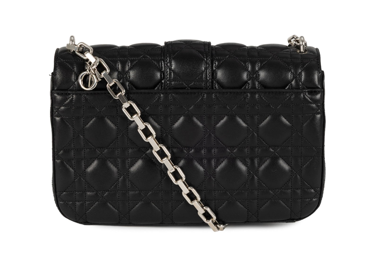 Christian Dior, sac Miss Dior Promenade en cuir noir matelassé Cannage, garnitures en méta - 2