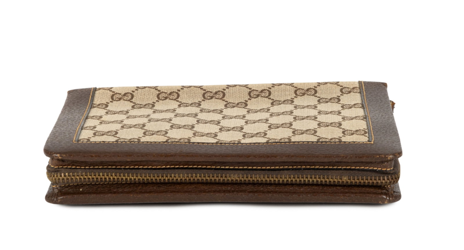 Gucci, pochette de porte-monnaie vintage en cuir pécari et toile GG, renfermant six pochettes & - 5