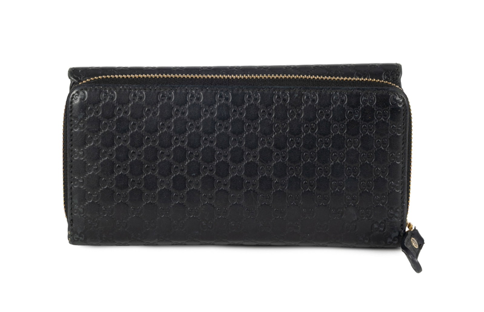 Gucci, porte feuille en cuir pressé Guccissima, compartiment pièces zippé et un c - 2