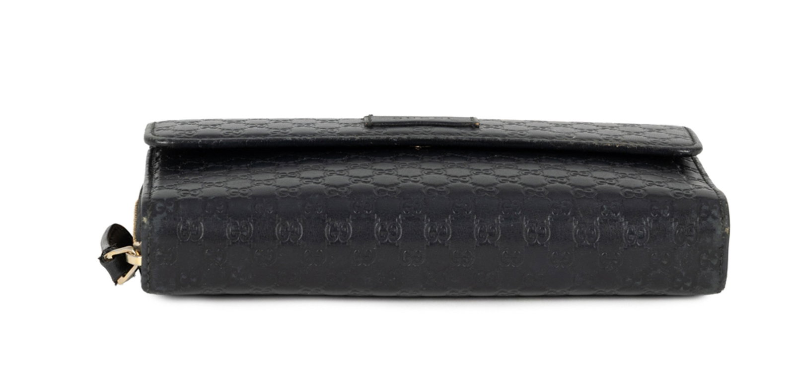 Gucci, porte feuille en cuir pressé Guccissima, compartiment pièces zippé et un c - 5