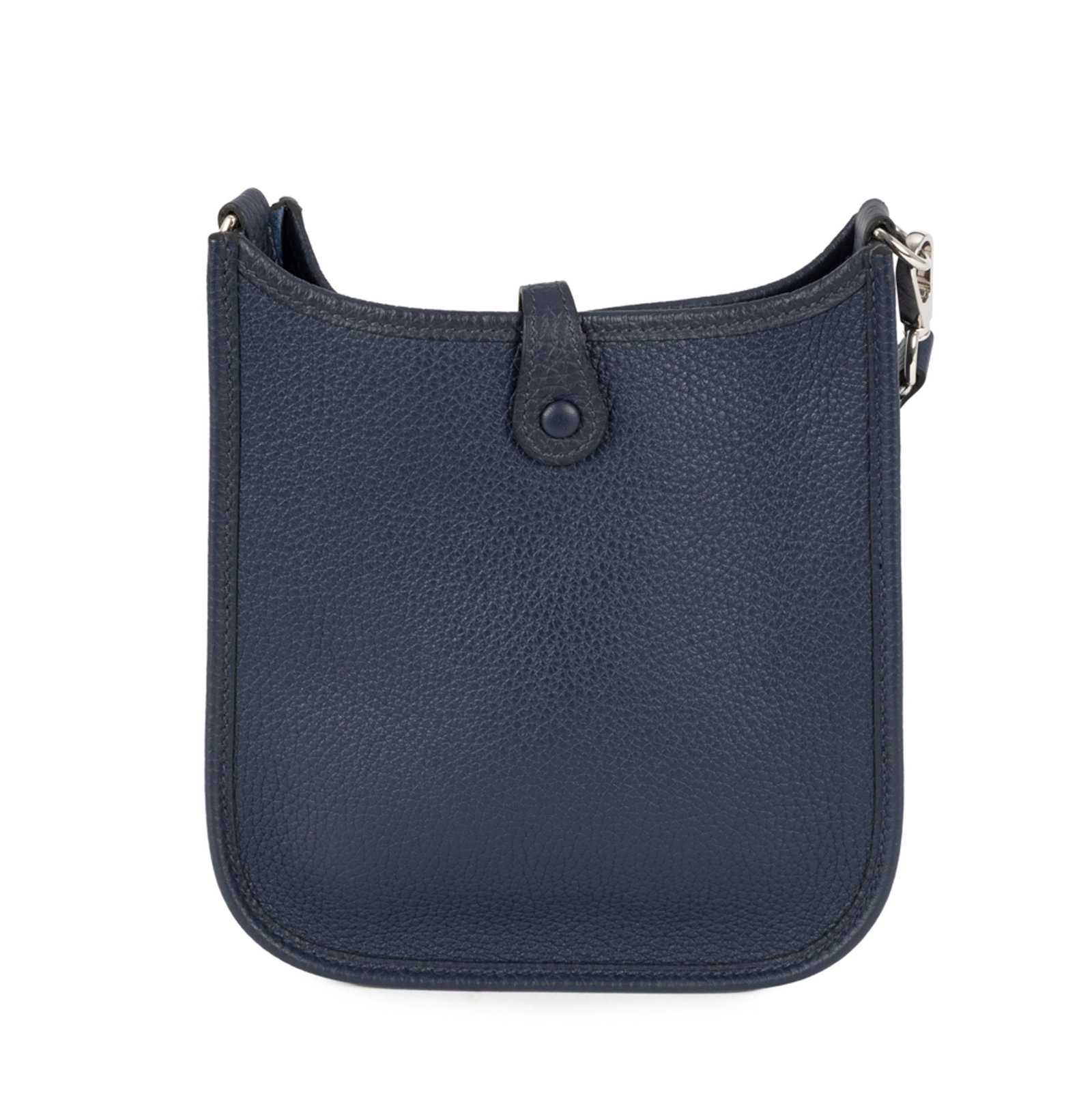 Hermès, sac Mini Evelyne TPM en cuir Togo bleu nuit, année 2021, bandoulière fixe en  - 2