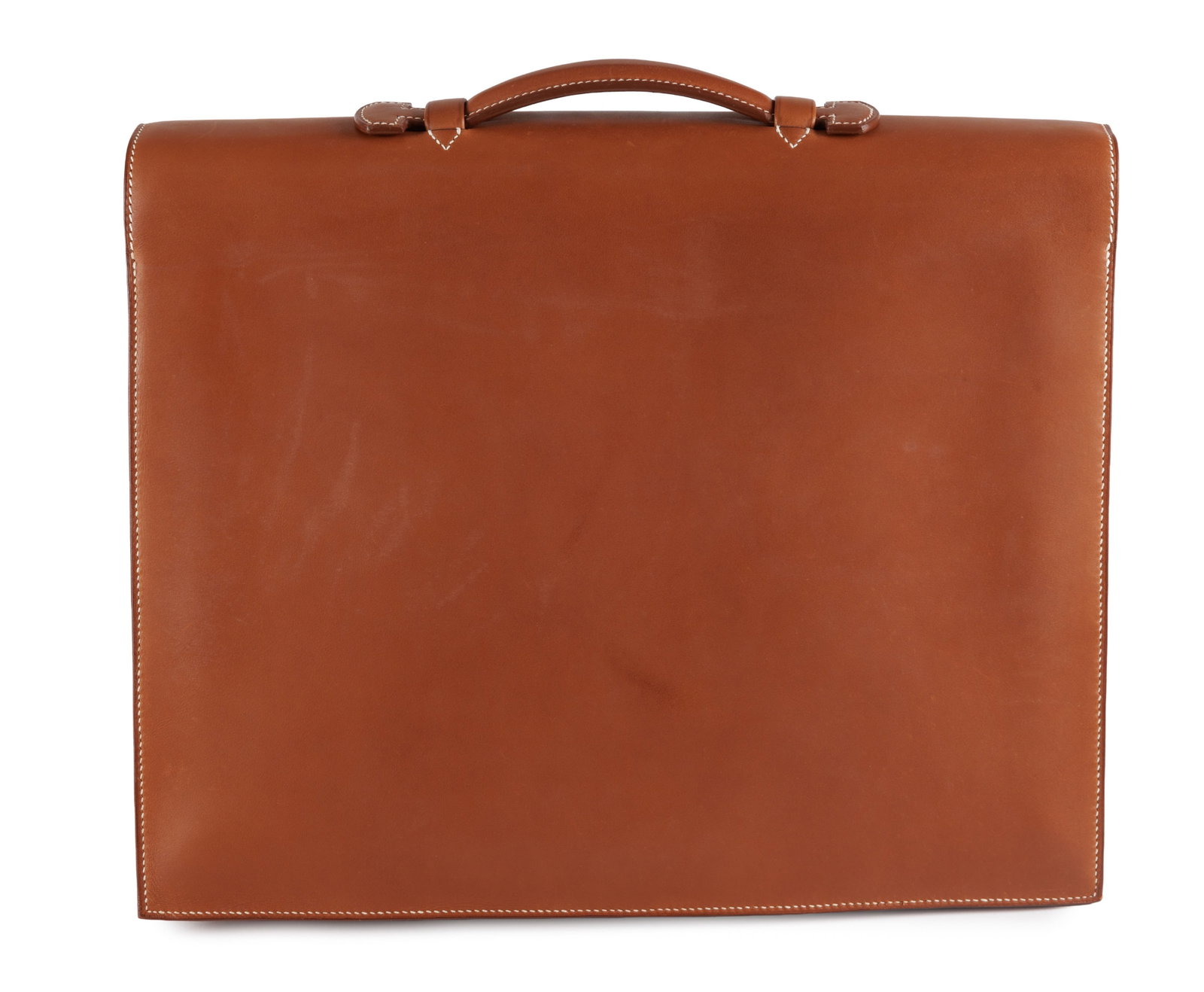 Hermès, sac à dépêches Cartable en cuir Barénia naturel, année 2003, p - 2