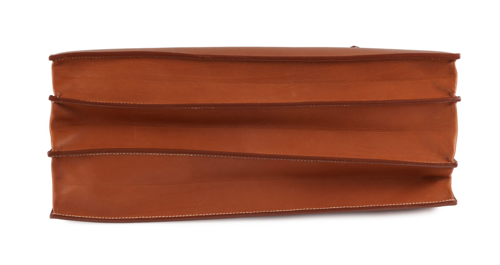 Hermès, sac à dépêches Cartable en cuir Barénia naturel, année 2003, p - 3