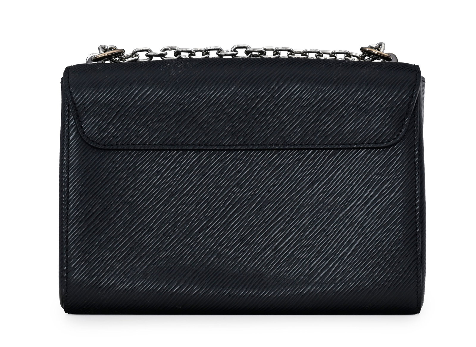 Louis Vuitton, sac Twist en cuir épi noir, fermoir en métal couleur argent, bandouliè - 4