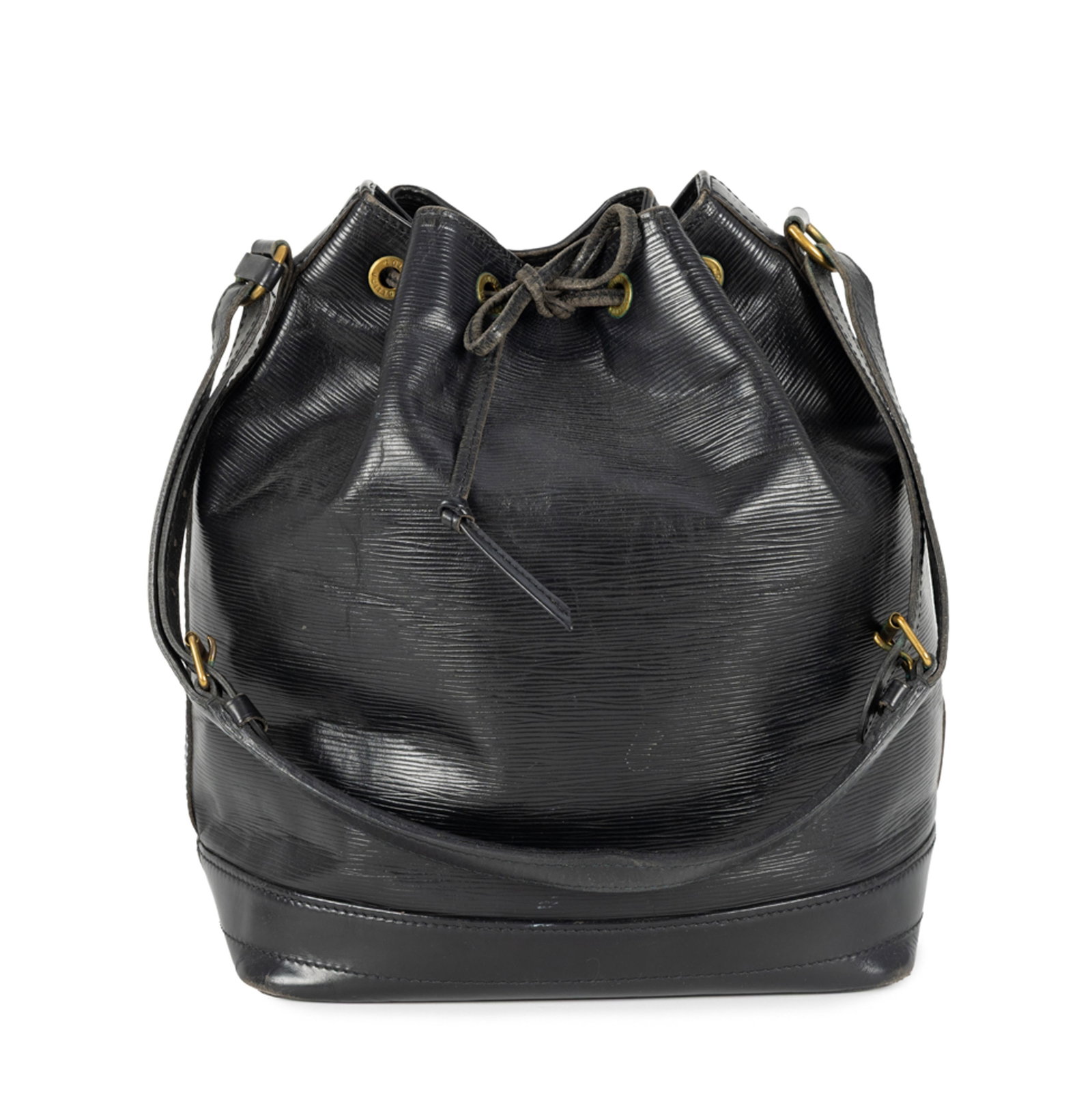 Louis Vuitton, sac Noé en cuir Épi noir, garnitures en métal doré, bandouliè - 3