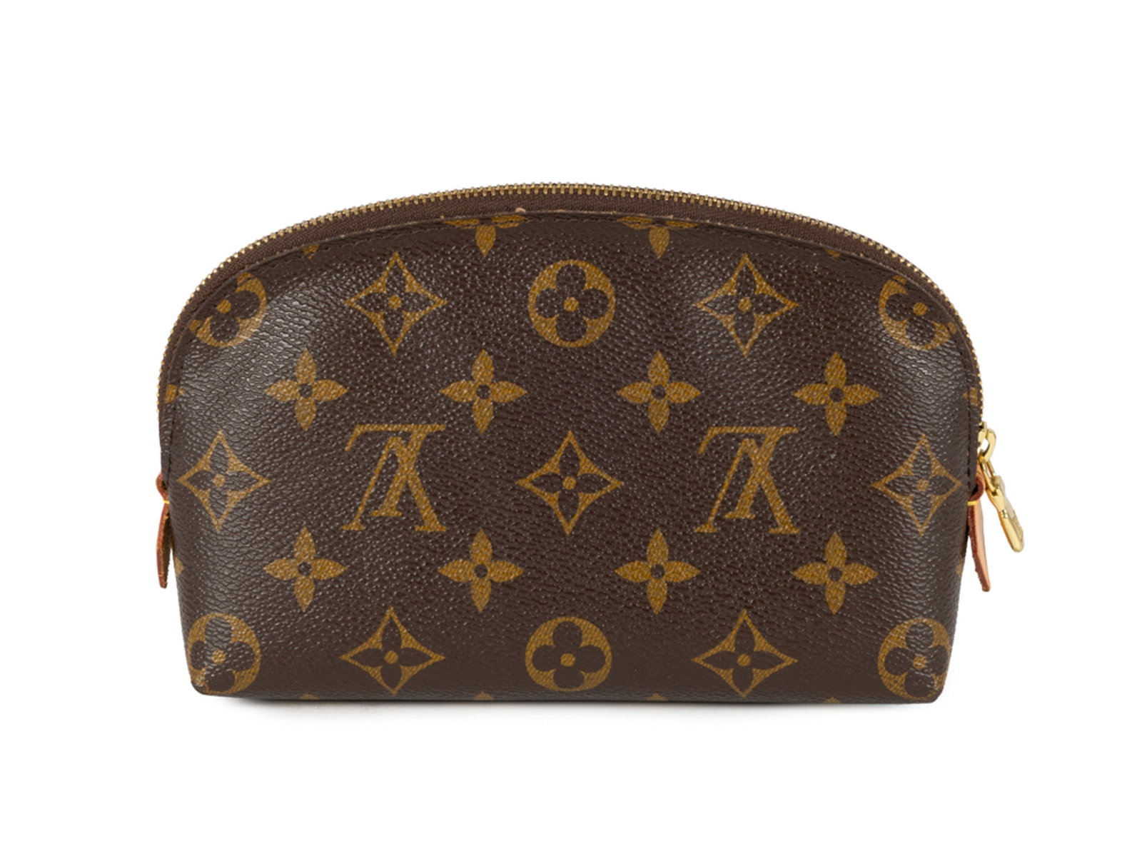 Louis Vuitton, trousse en toile enduite Monogram, intérieur en toile enduite beige 11x17 cm - 2