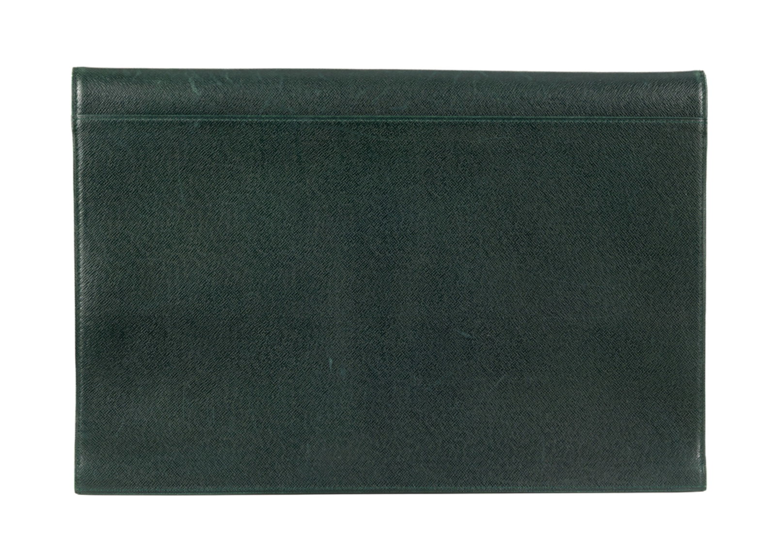 Louis Vuitton, pochette TakeOff porte-documents en cuir taïga vert, 26,5x38 cm - 2