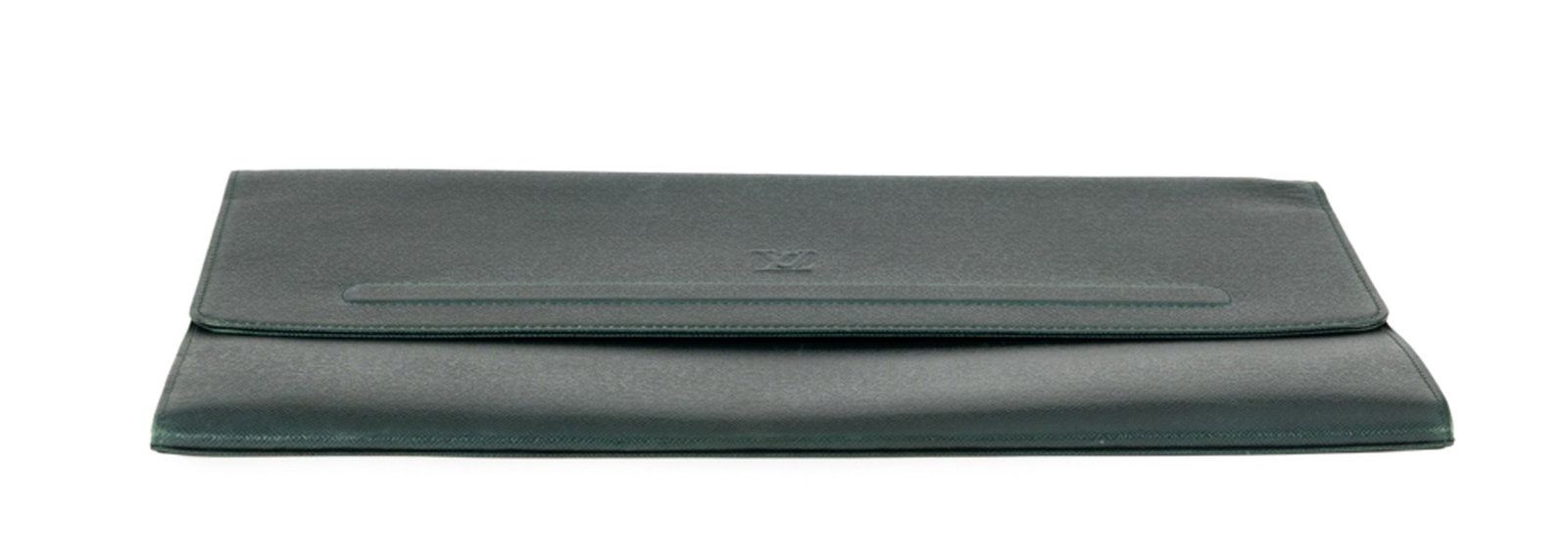 Louis Vuitton, pochette TakeOff porte-documents en cuir taïga vert, 26,5x38 cm - 3