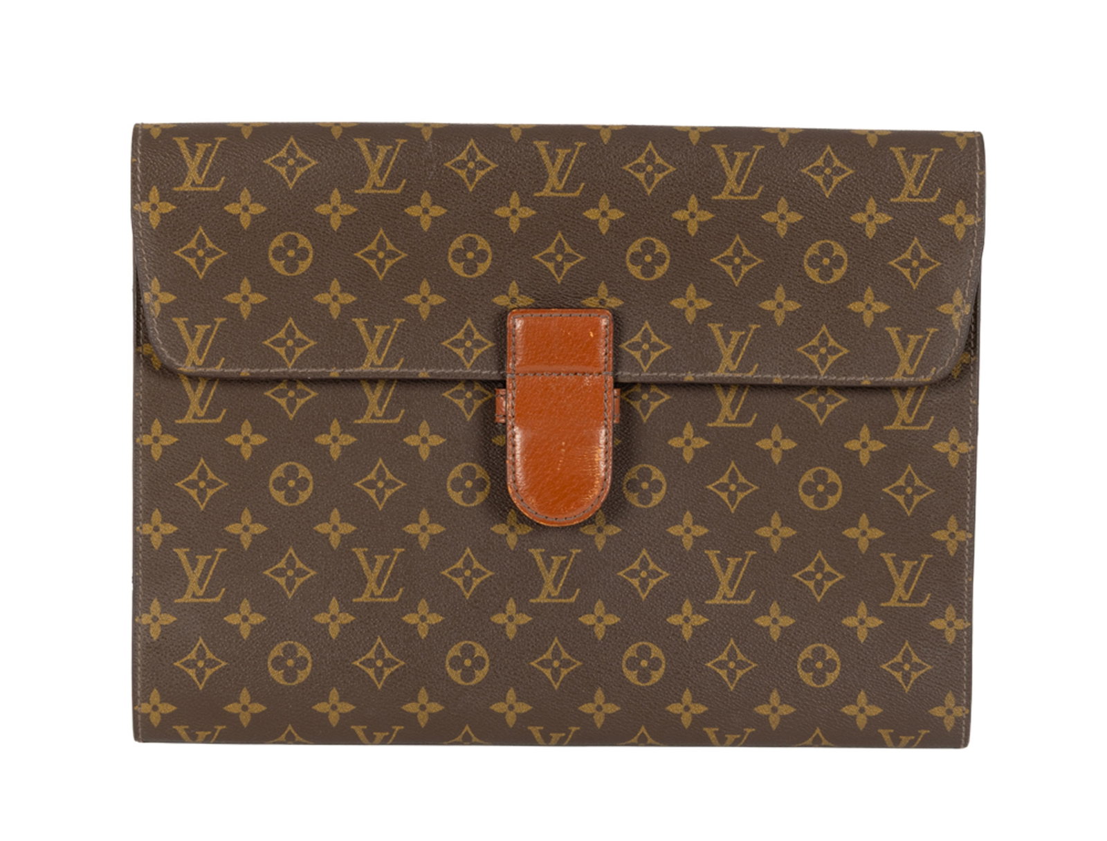 Louis Vuitton, porte documents, pochette organiser et porte passeport en toile enduite monogram, 27, - 3