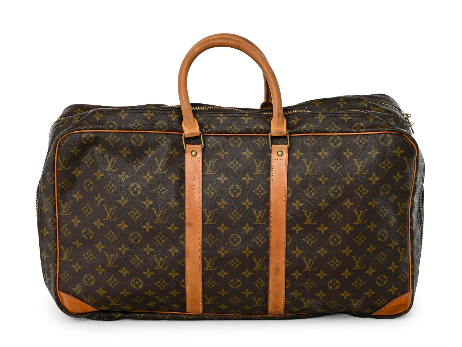Louis Vuitton, sac Sirius en toile enduite Monogram et cuir naturel, deux compartiments, 33x57x17 cm - 2