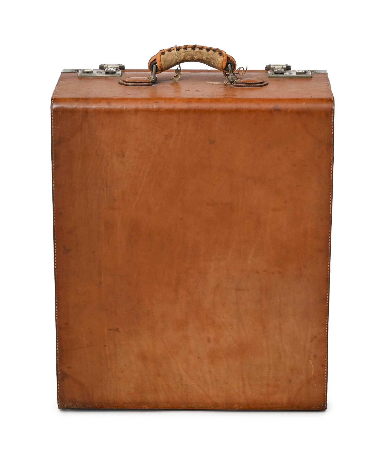 Guccio Gucci, Firenze Roma, malle garde-robe de voyage vintage en cuir naturel ouvrant sur 4 tiroirs - 2
