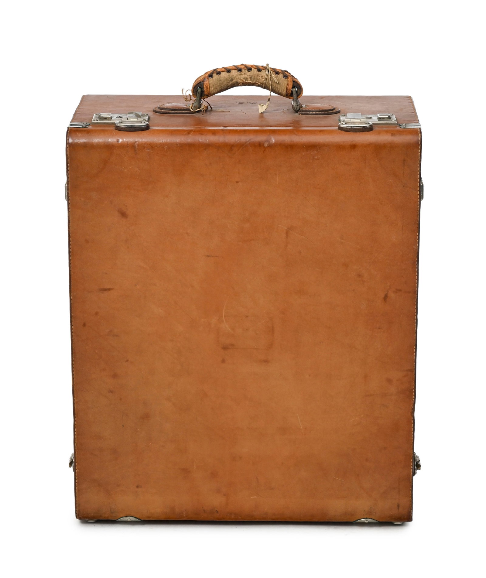Guccio Gucci, Firenze Roma, malle garde-robe de voyage vintage en cuir naturel ouvrant sur 4 tiroirs - 5