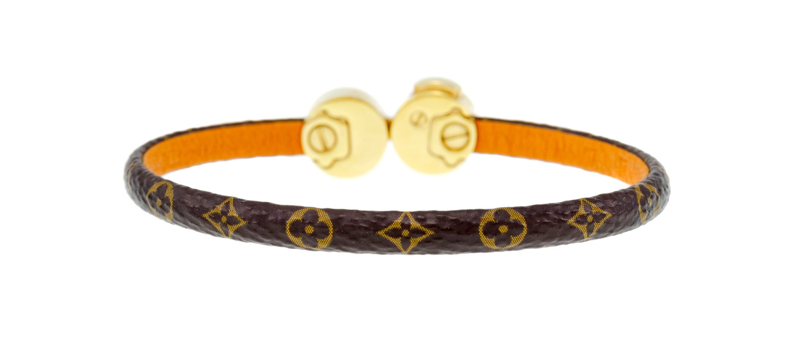 Louis Vuitton, bracelet Historic Mini Monogram en toile enduite et doublure cuir, boucle en mét - 2