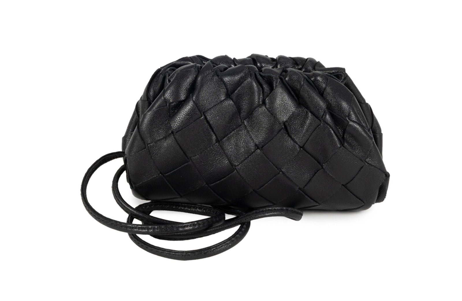 Bottega Veneta, 2 trousses en cuir tressé Intrecciato Nappa noir, 1 housse, 13x21 et 7x12 cm - 6