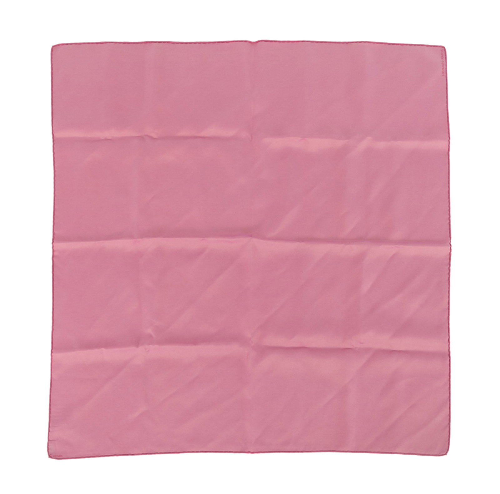 Hermès, carré en twill de soie rose irisé, 65x65 cm: Hermès, carré en twill de soie rose irisé, 65x65 cm