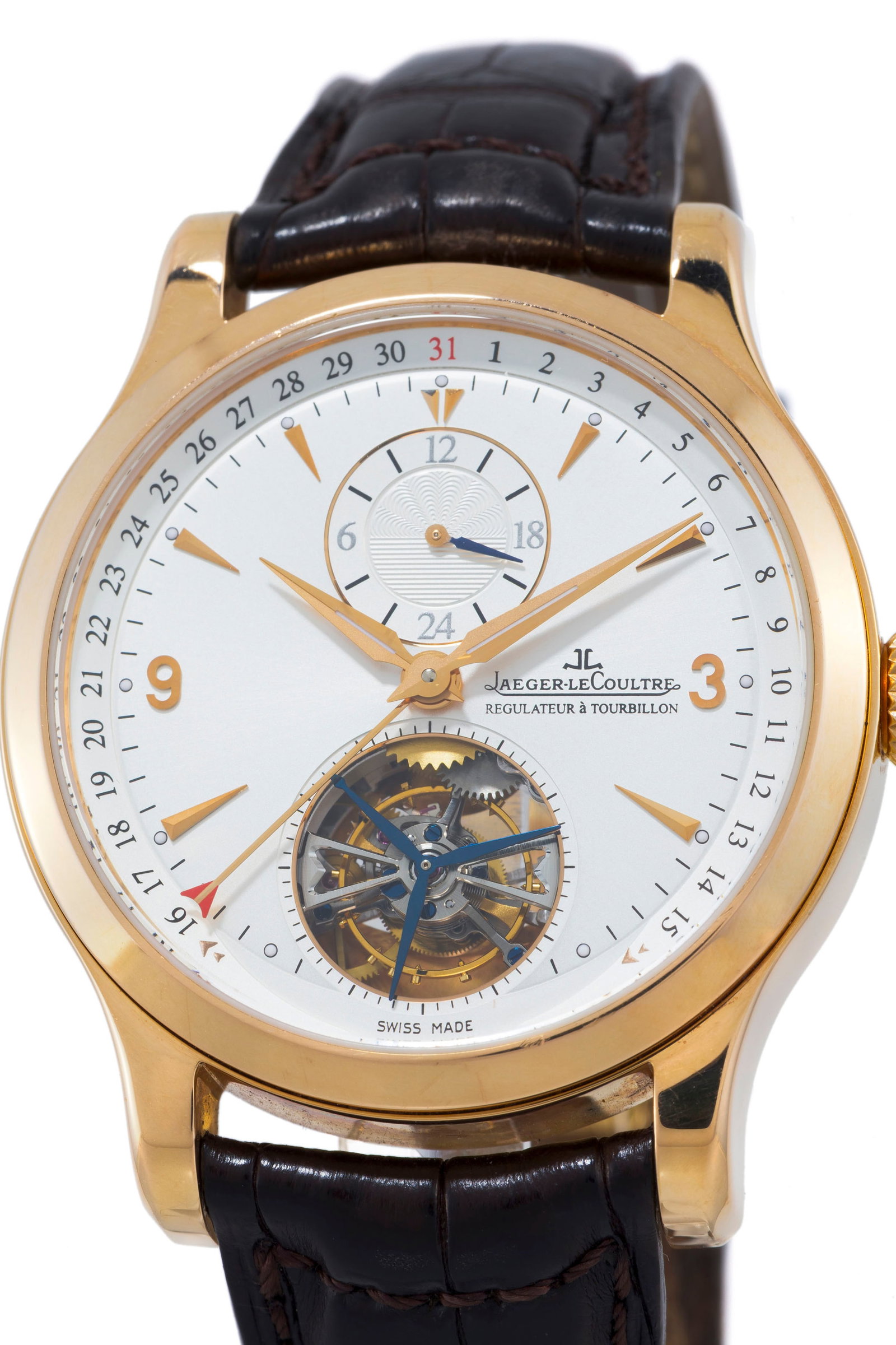 Jaeger-LeCoultre, Master Tourbillon, réf. 146.2.34.S, montre en or rose 750 ornée d'un tou - 2