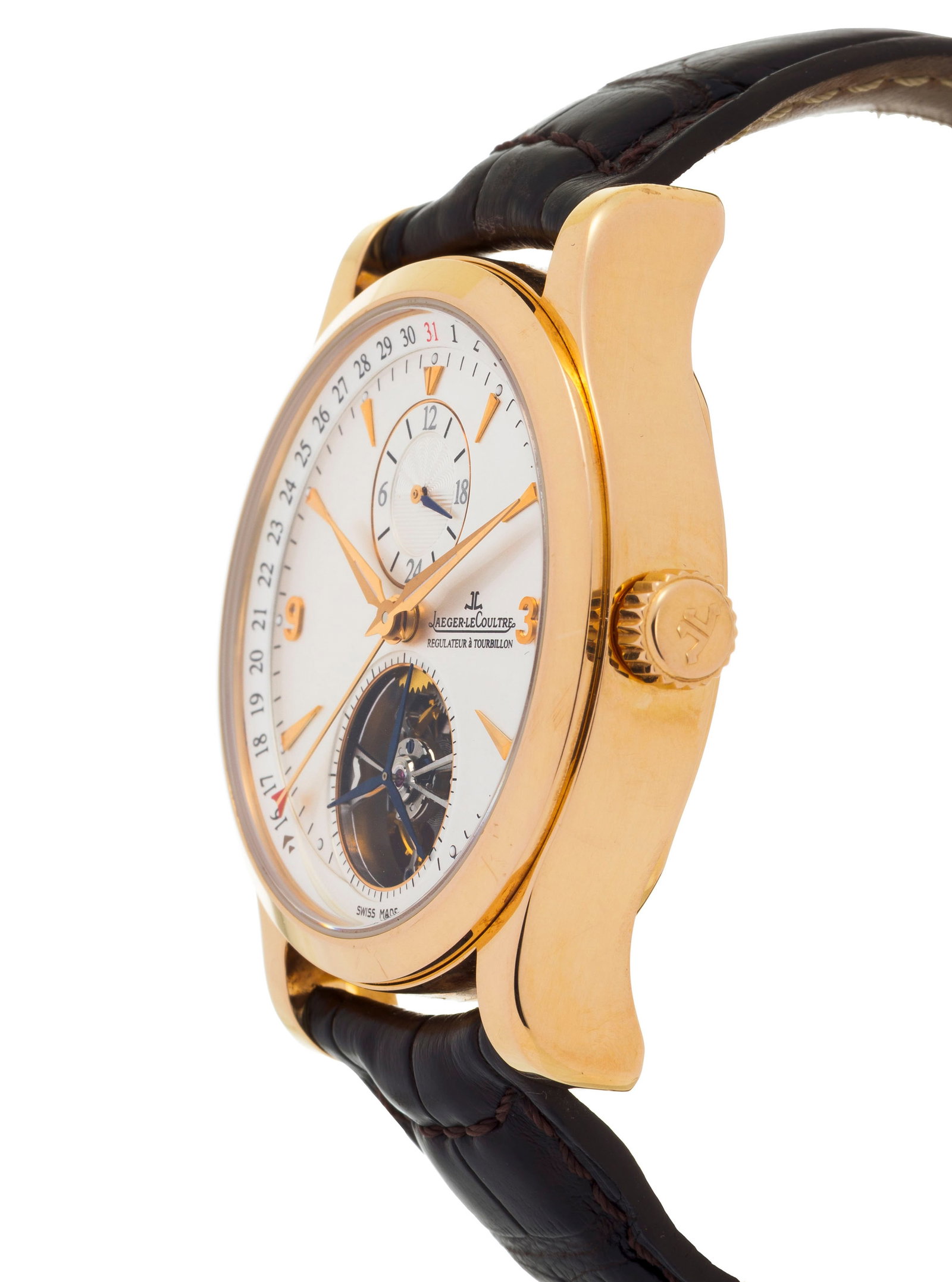 Jaeger-LeCoultre, Master Tourbillon, réf. 146.2.34.S, montre en or rose 750 ornée d'un tou - 3