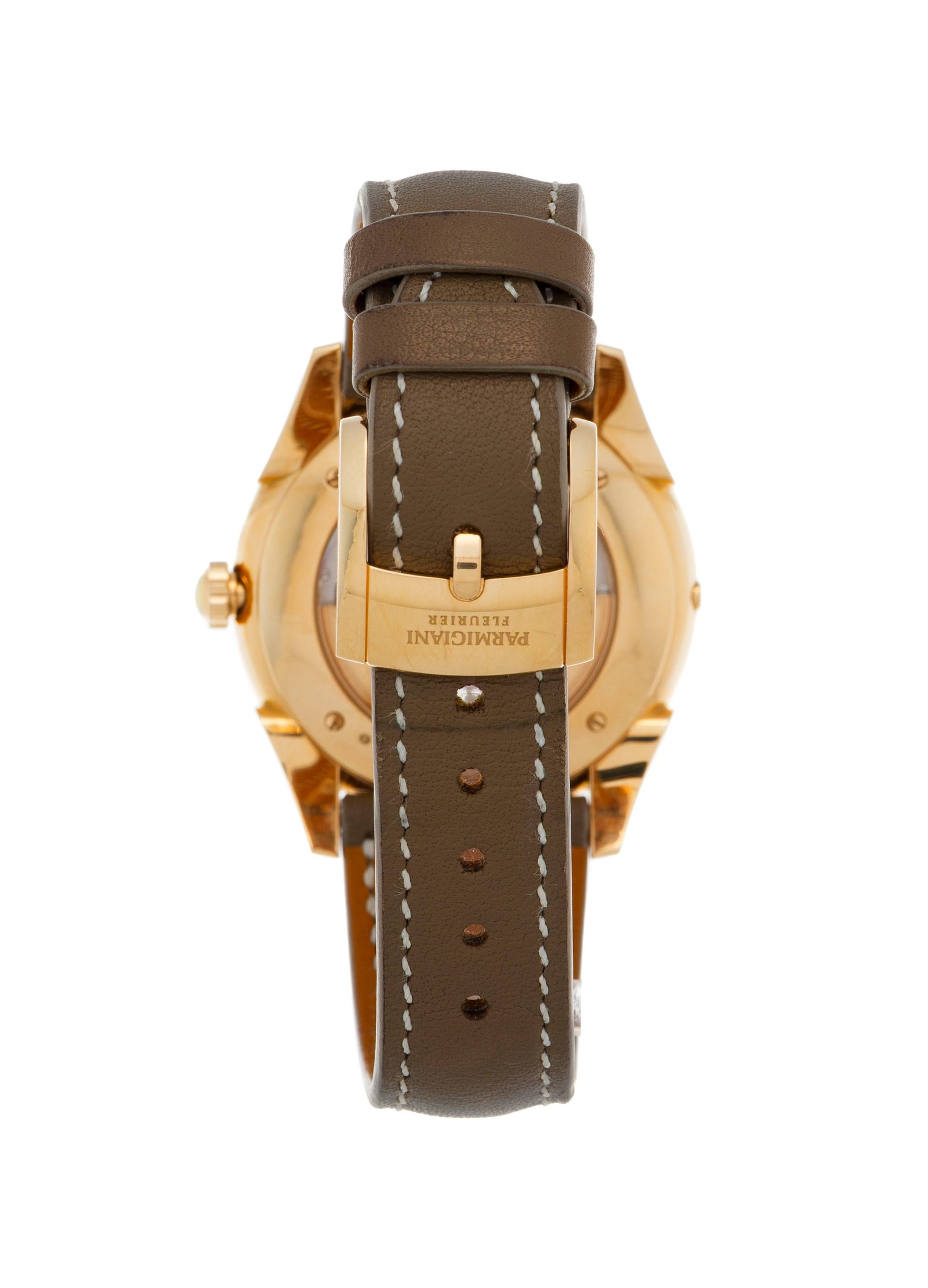 Parmigiani, Tonda Selene, montre petite seconde en or rose 750 sertie de diamants et ornée d'un - 3