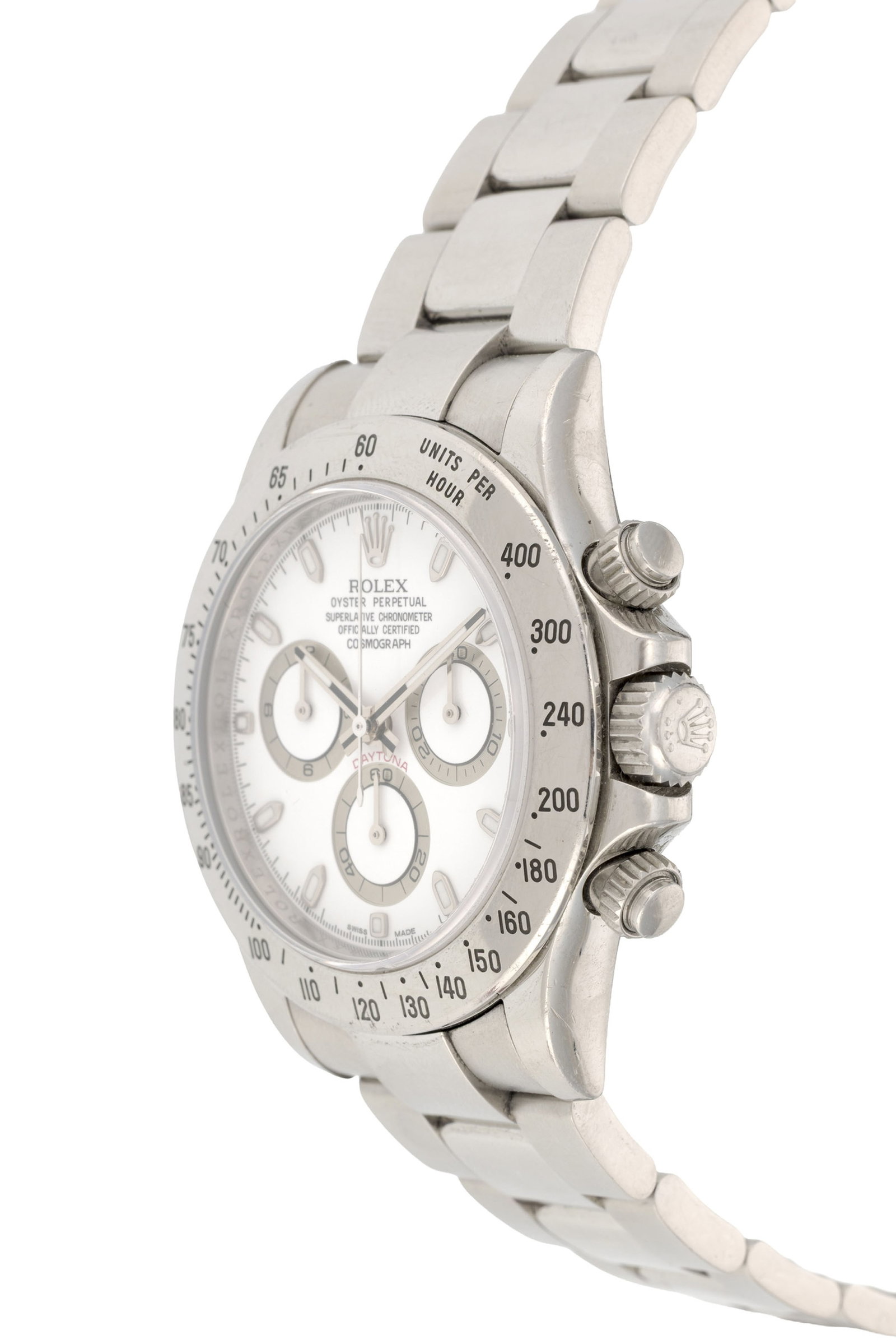 Rolex, Daytona, réf. 116520/2100, montre-bracelet chronographe en acier, circa 2008 Mouvement: - 2