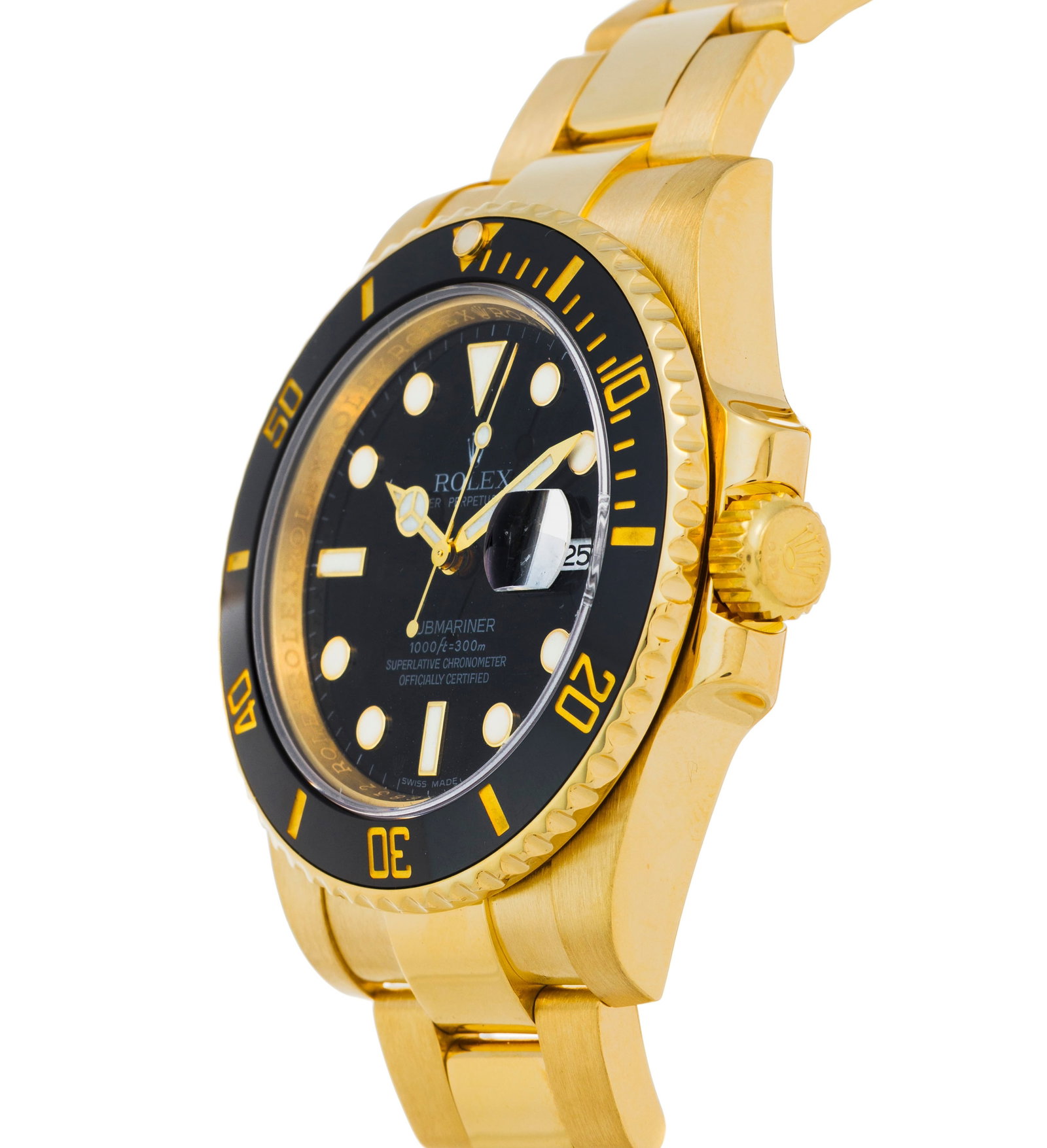 Rolex, Submariner, réf. 116618/2378, montre-bracelet en or 750, circa 2008 Mouvement: cal. 313 - 2