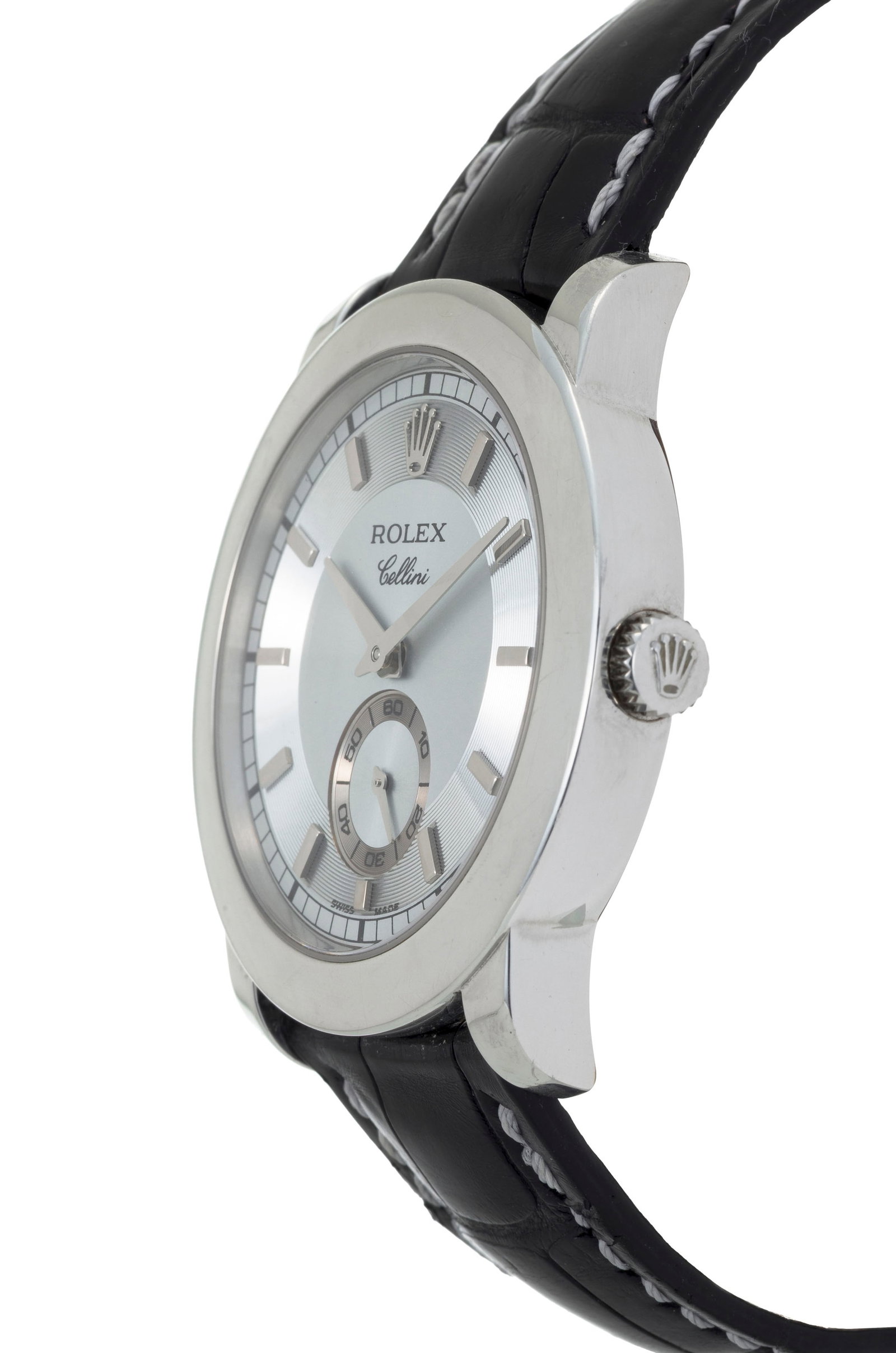 Rolex, Cellini, réf. 5241, montre petite seconde en platine Mouvement: cal. 1240, automatique, - 2