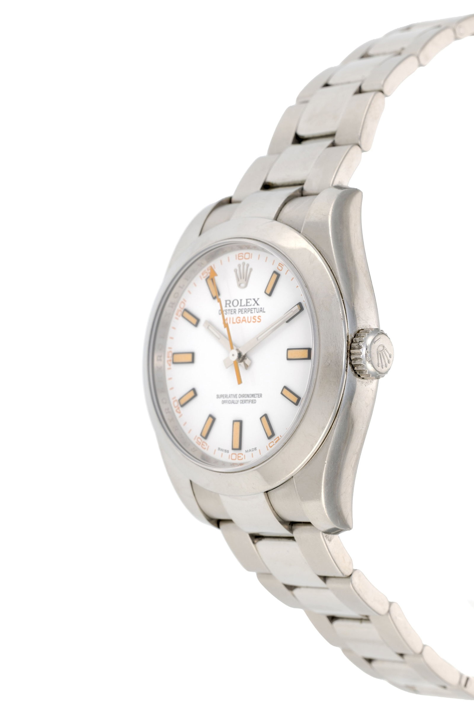 Rolex, Milgauss, réf. 116400/2380, montre-bracelet en acier, circa 2010 Mouvement: cal. 3131, - 2