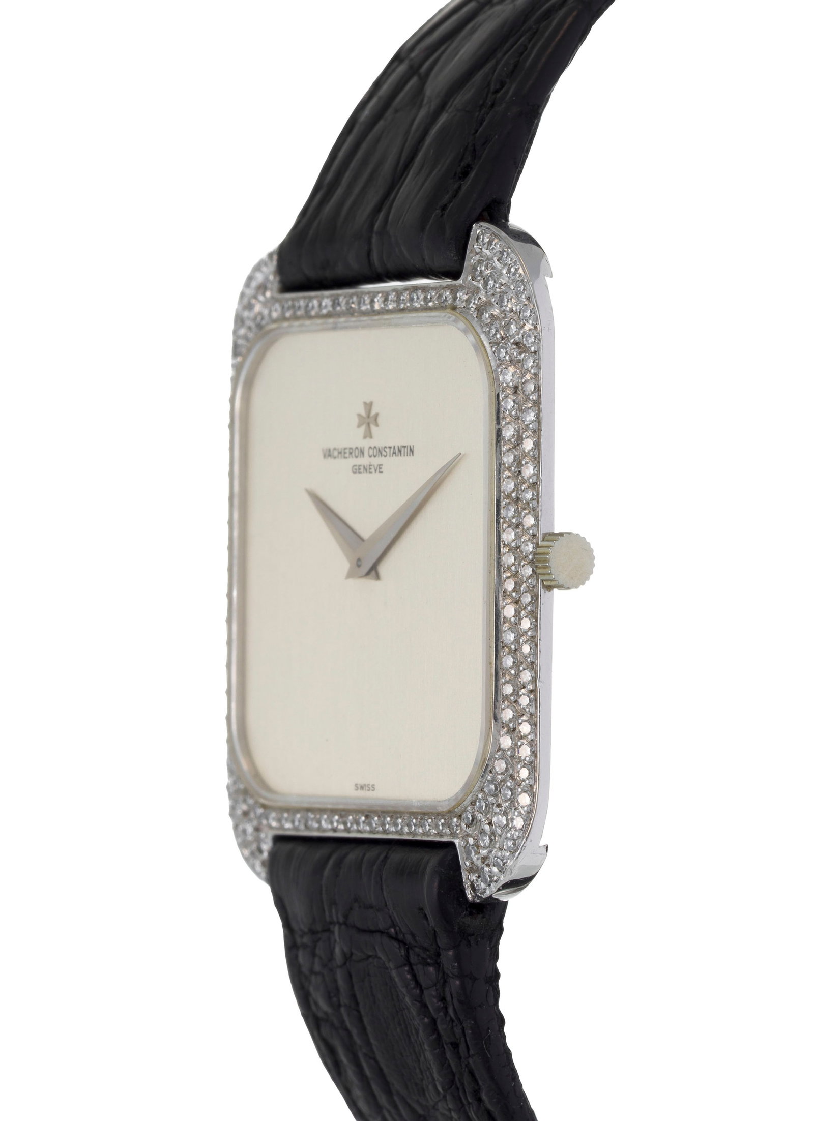 Vacheron Constantin, réf. 33512, montre en or gris 750 sertie de diamants, années 1970 M - 2