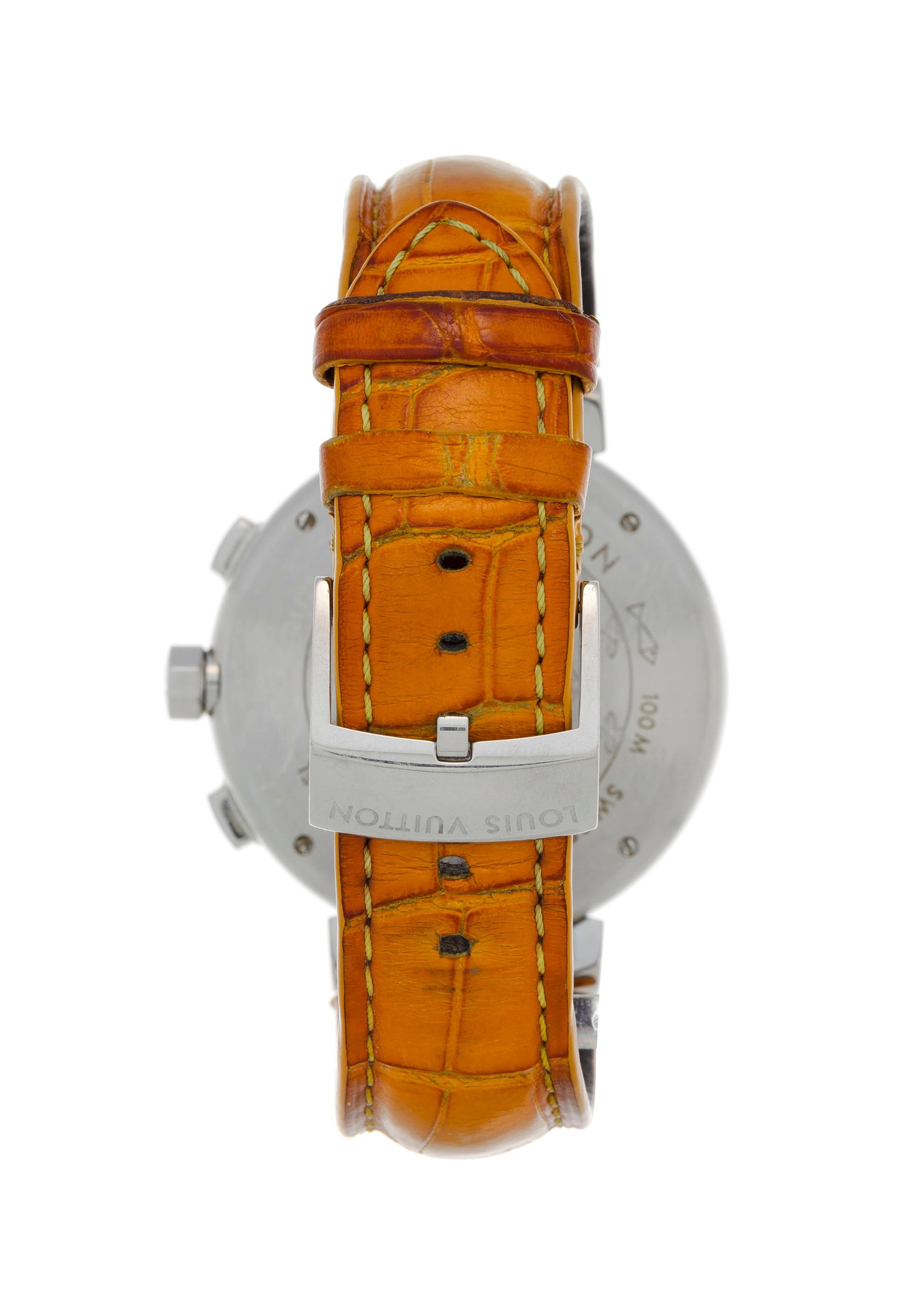 Louis Vuitton, Tambour, réf. Q1121, montre chronographe en acier Mouvement: cal. ETA 2894-2,  - 3