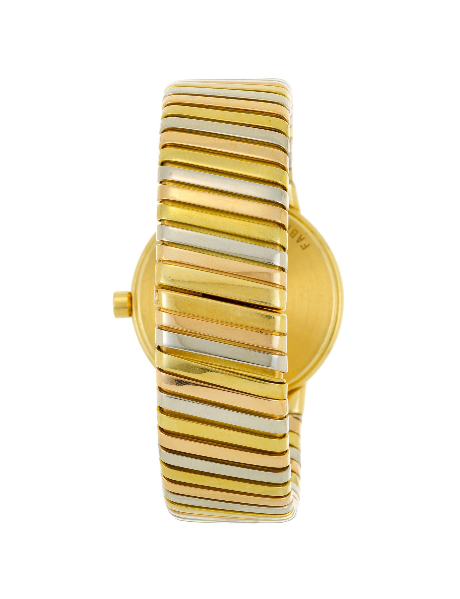 Bulgari, réf. BB 30 2T, montre-bracelet tubogas 3 ors 750, années 1990-2000 Mouvement: c - 3